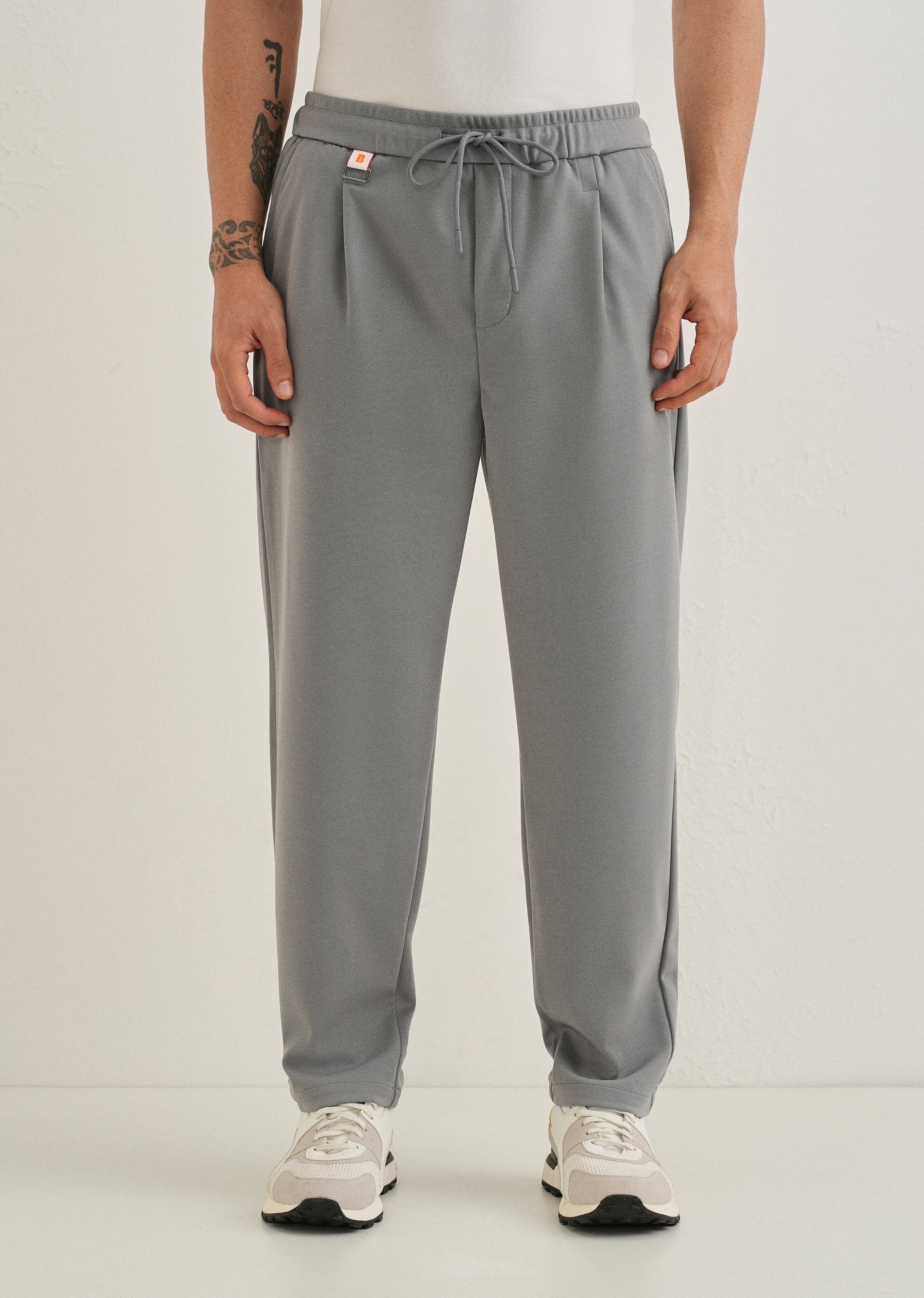 Flexi Ash Grey Korean Trouser - Image 3