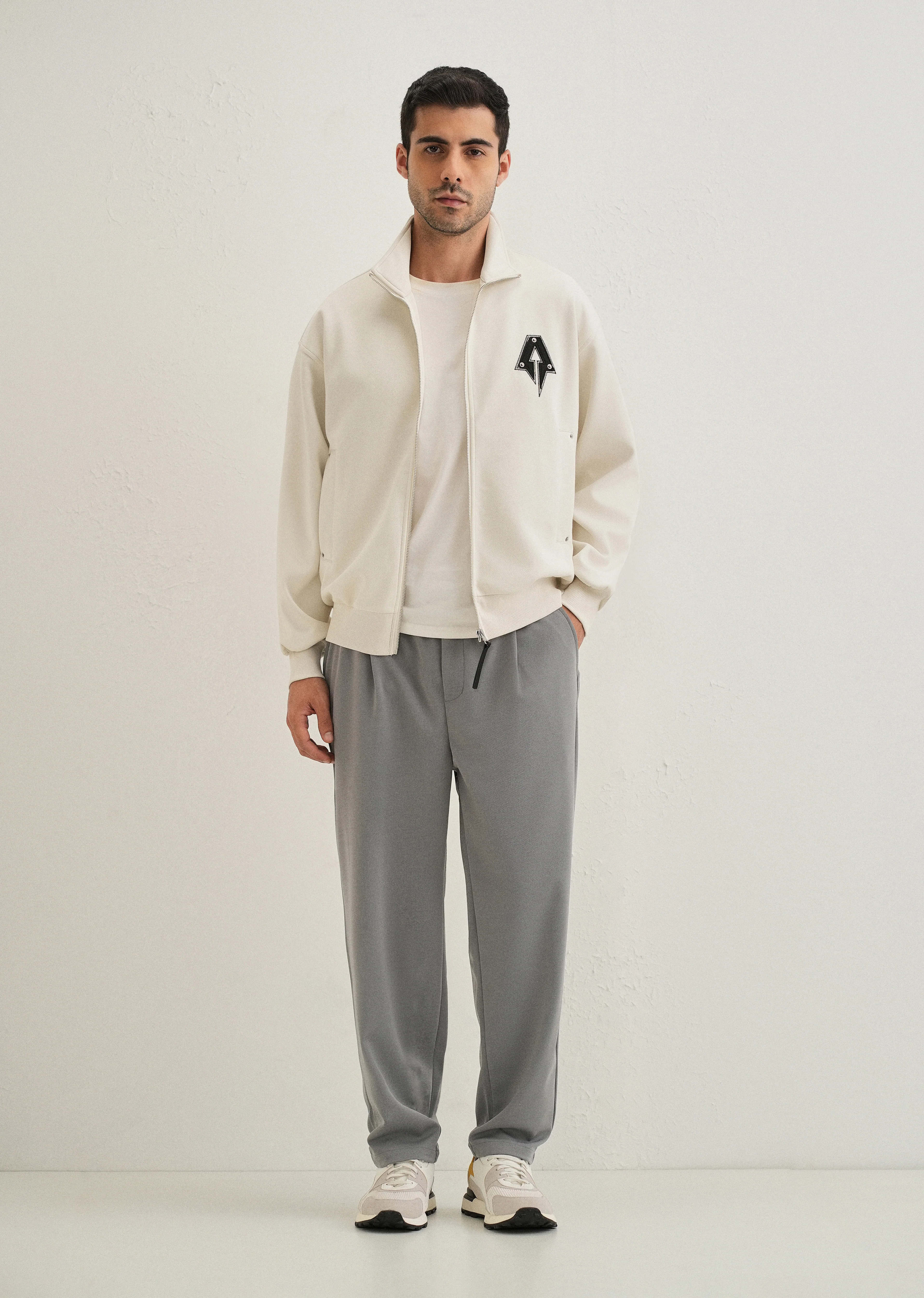 Flexi Ash Grey Korean Trouser - Image 6