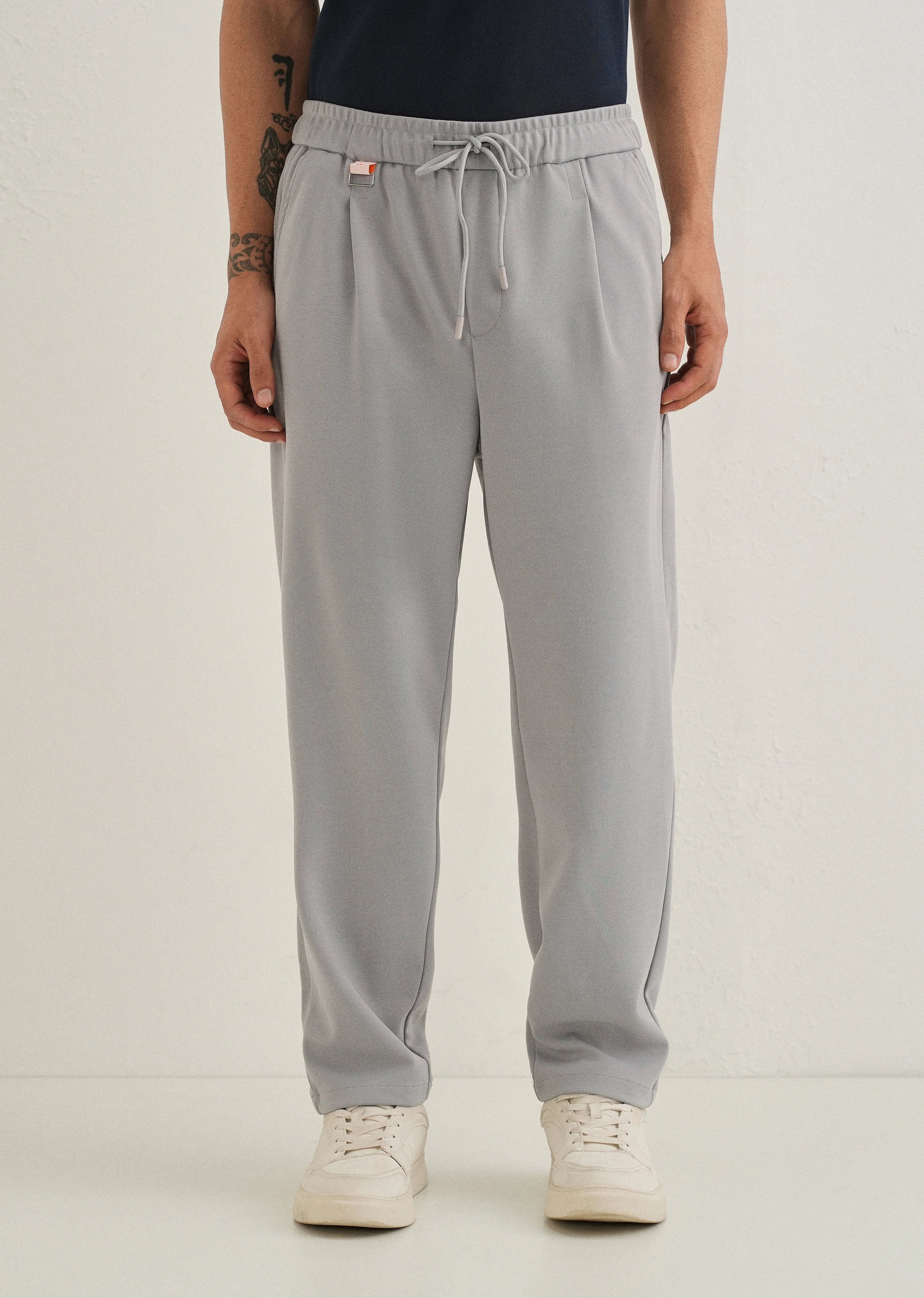 Flexi Light Grey Korean Trouser - Image 3