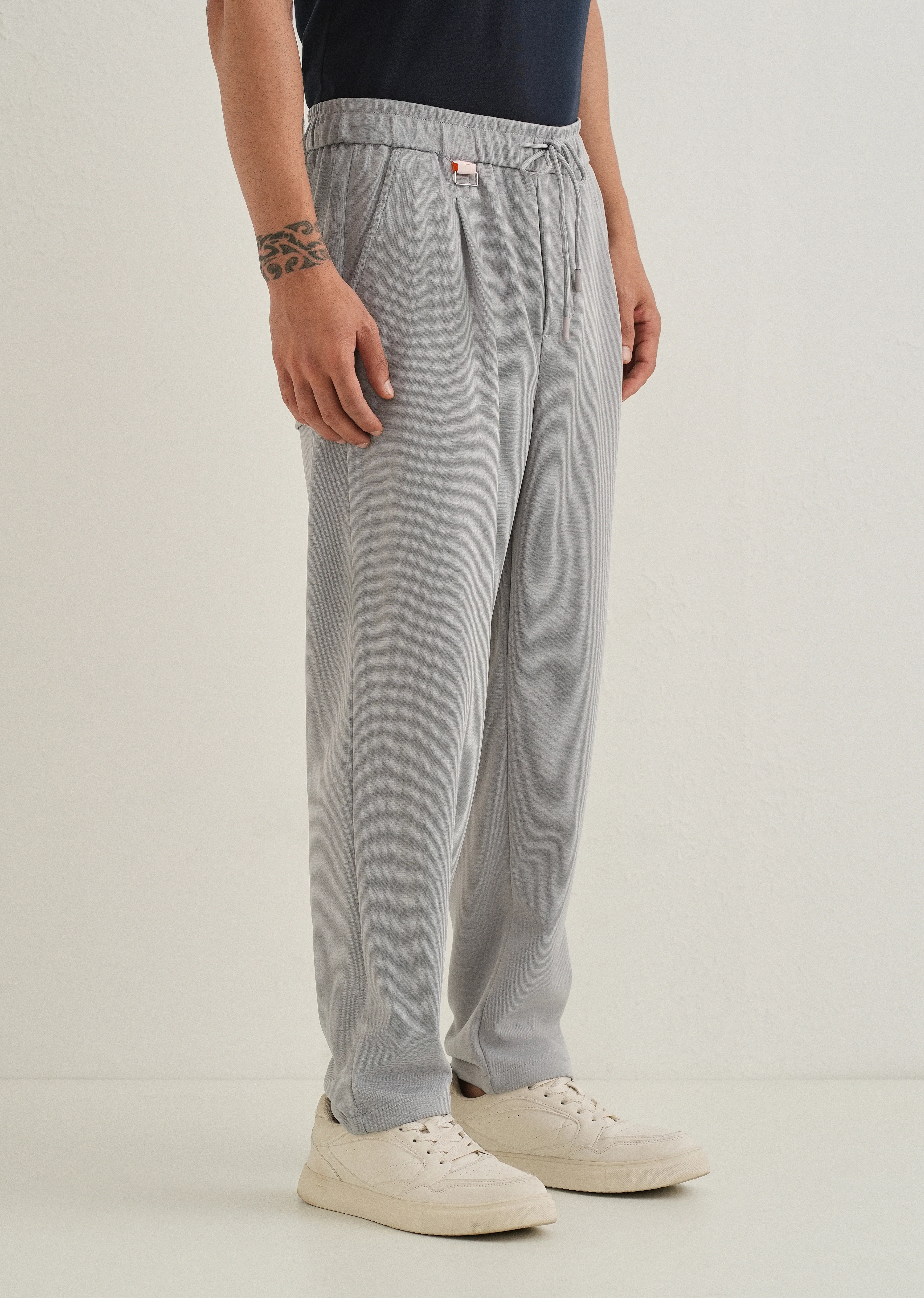 Flexi Light Grey Korean Trouser - Image 4