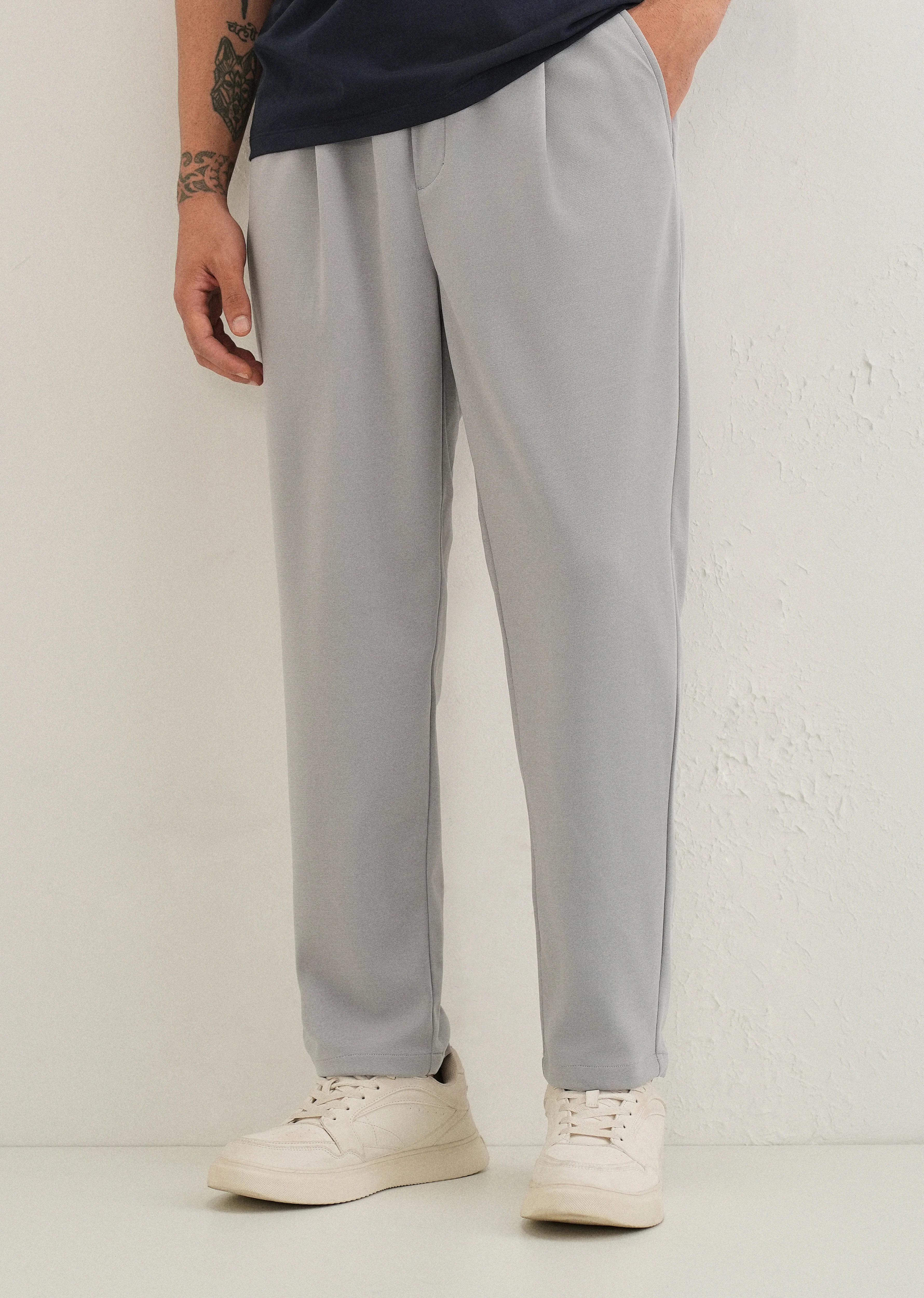 Flexi Light Grey Korean Trouser - Image 7