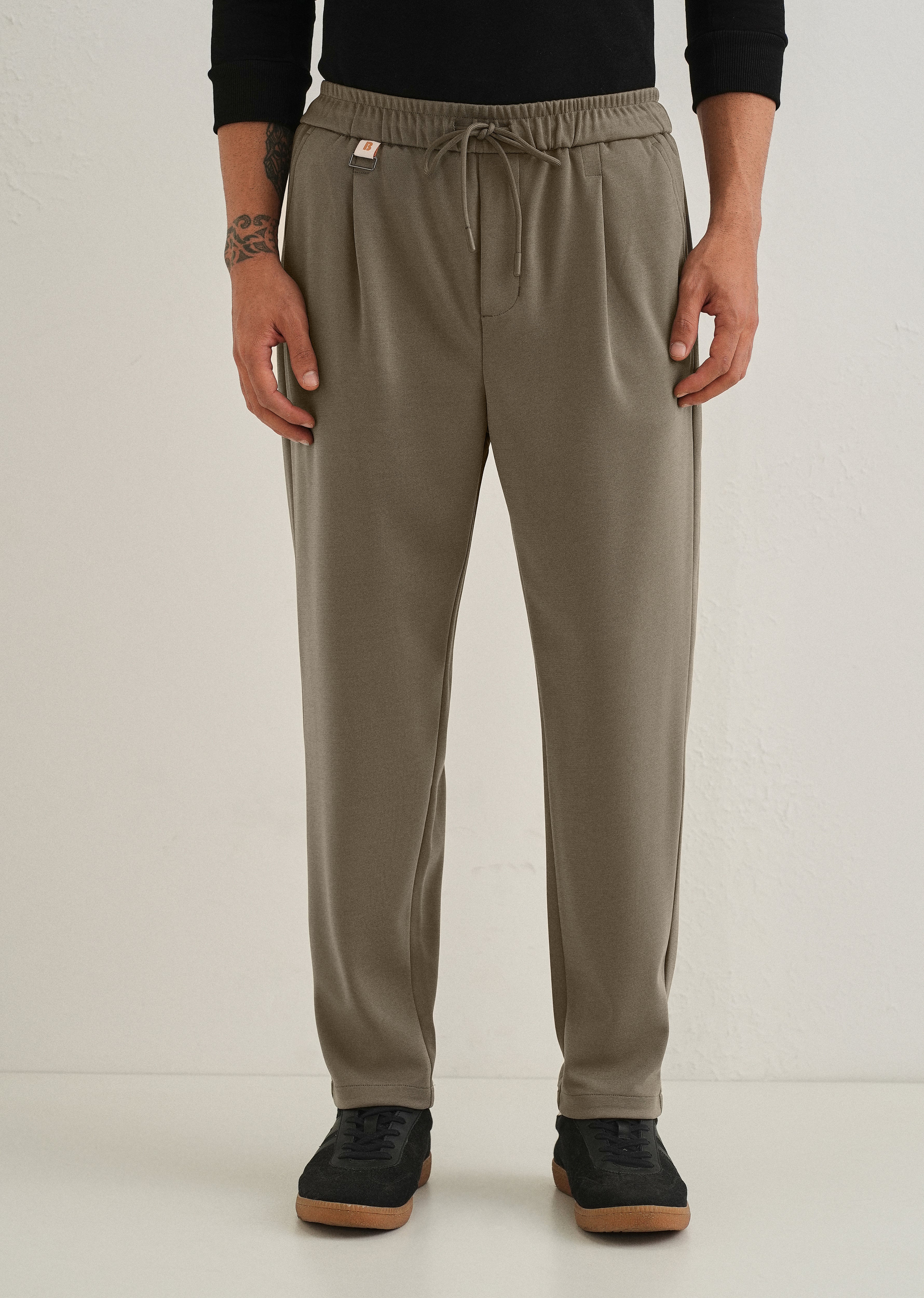 Flexi Sage Green Korean Trouser - Image 3