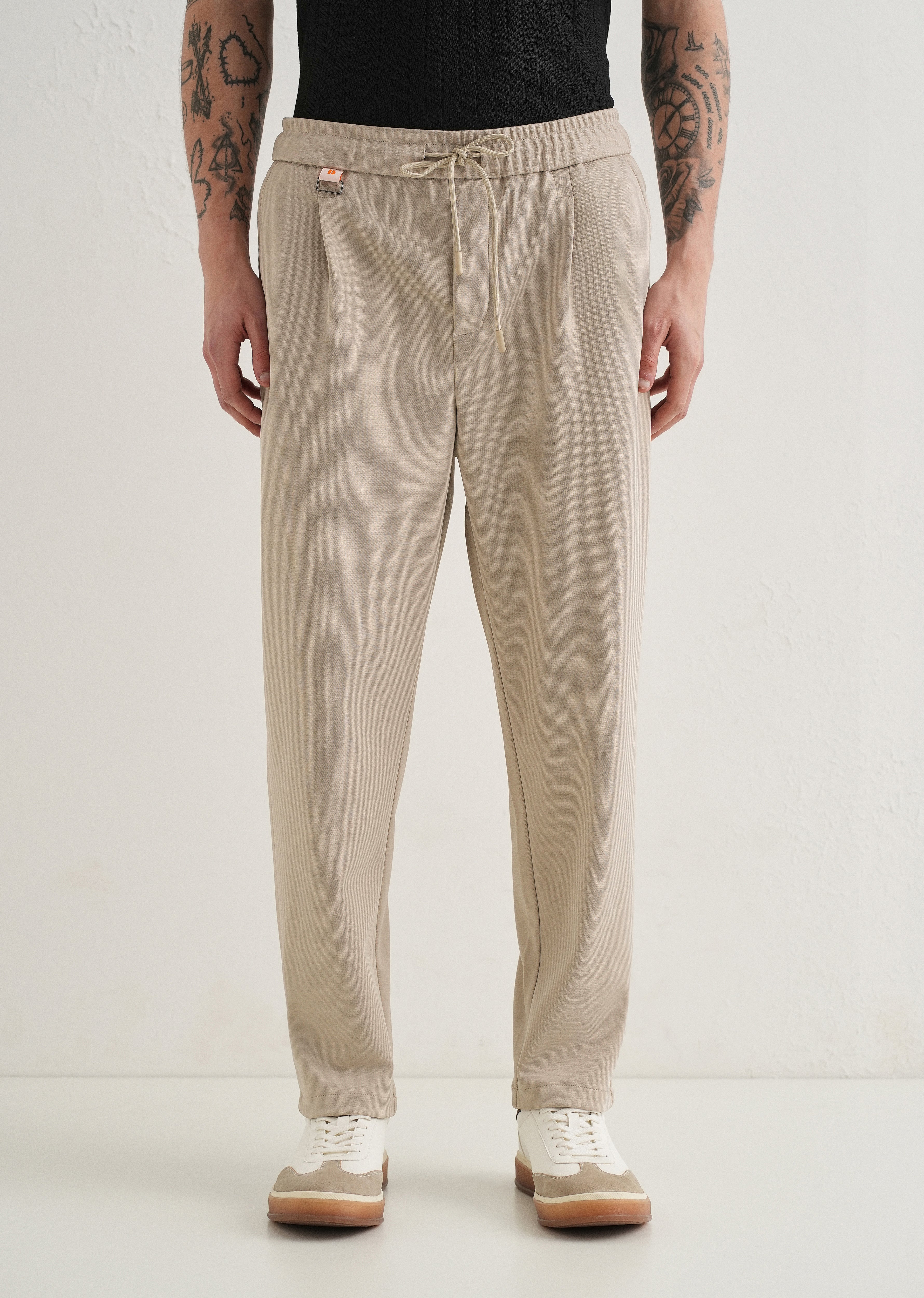 Flexi Sand Beige Korean Trouser - Image 3