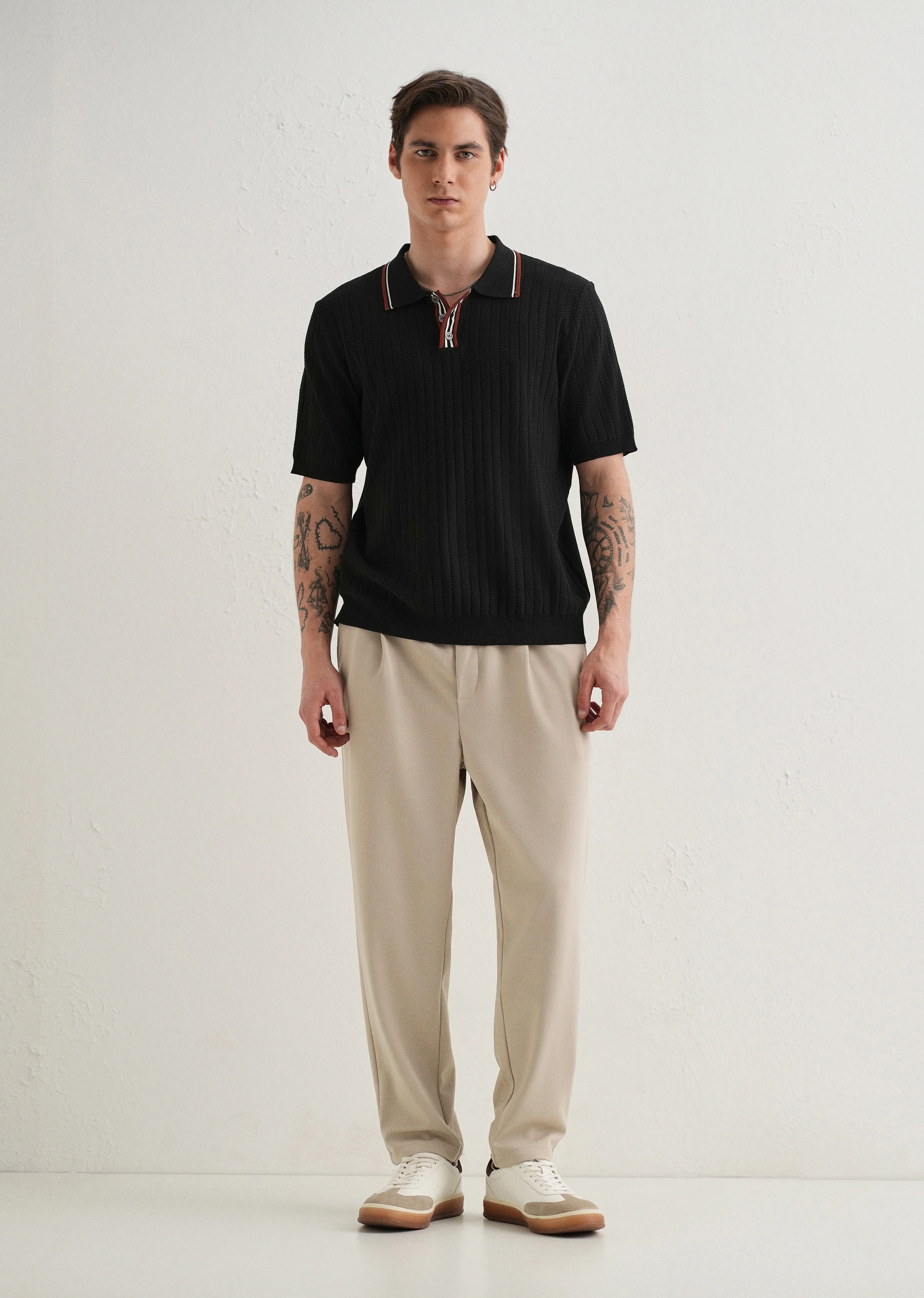 Flexi Sand Beige Korean Trouser - Image 6