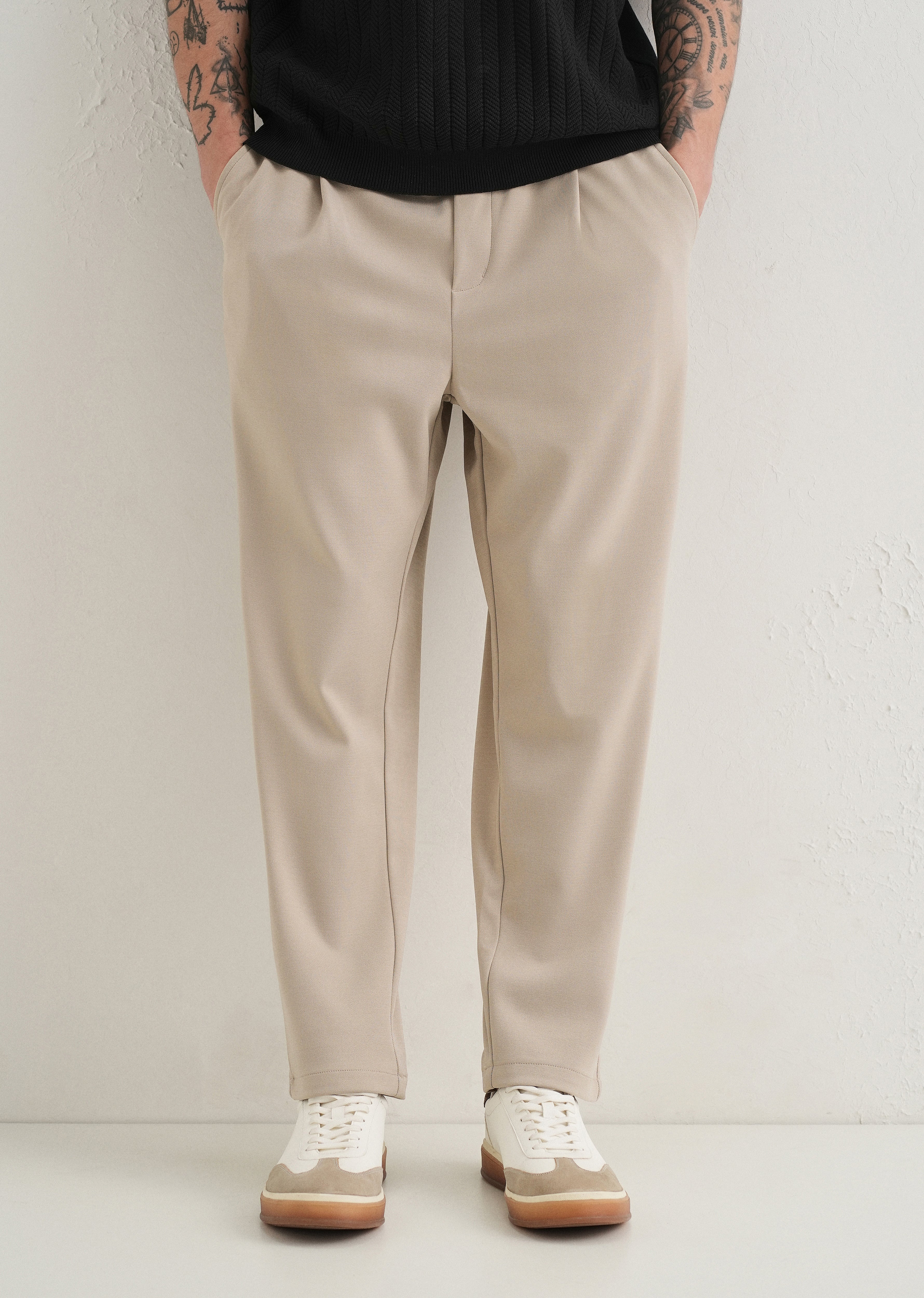 Flexi Sand Beige Korean Trouser - Image 7