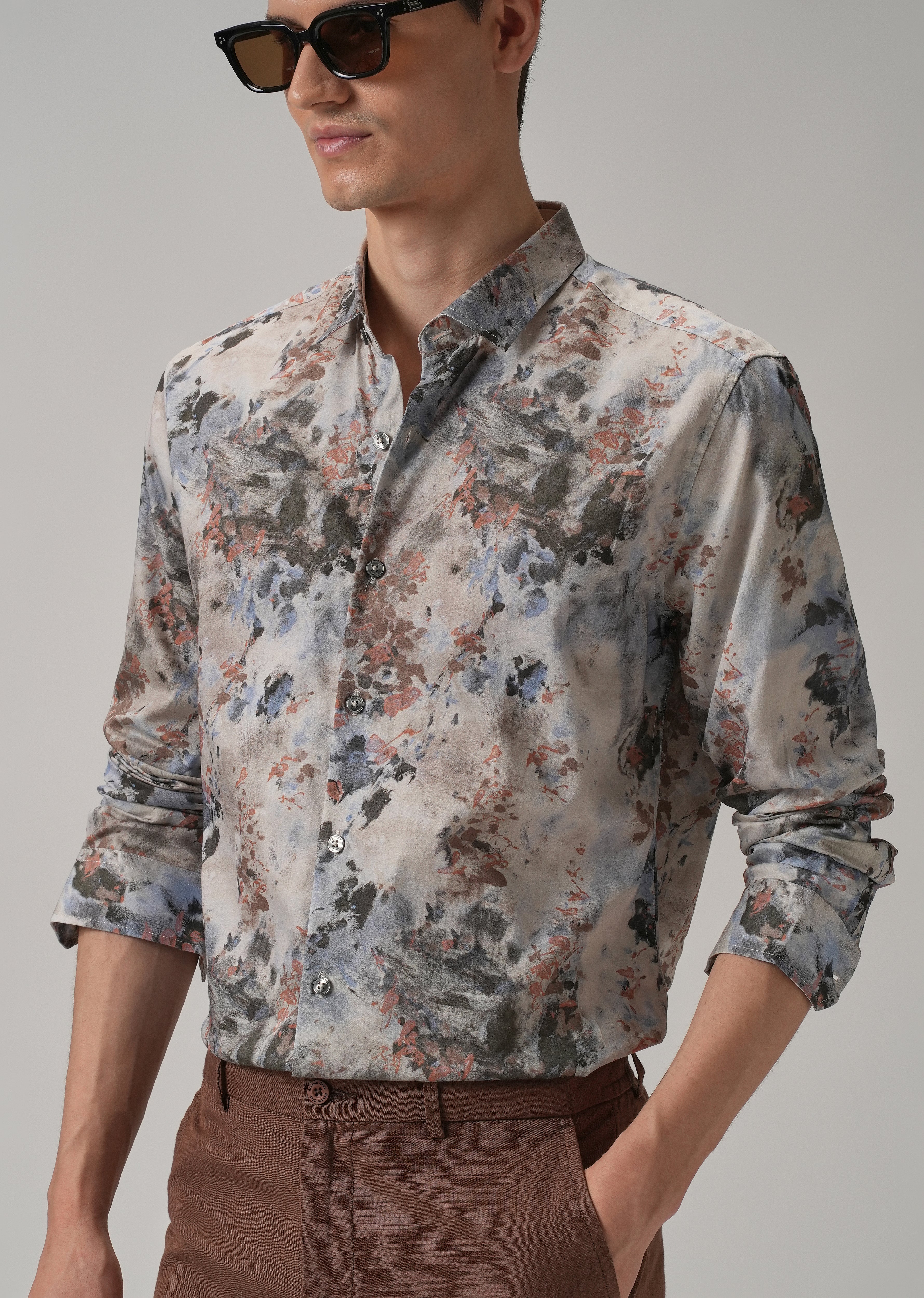 Floral Printed Full Sleeve Shirt - Image 7