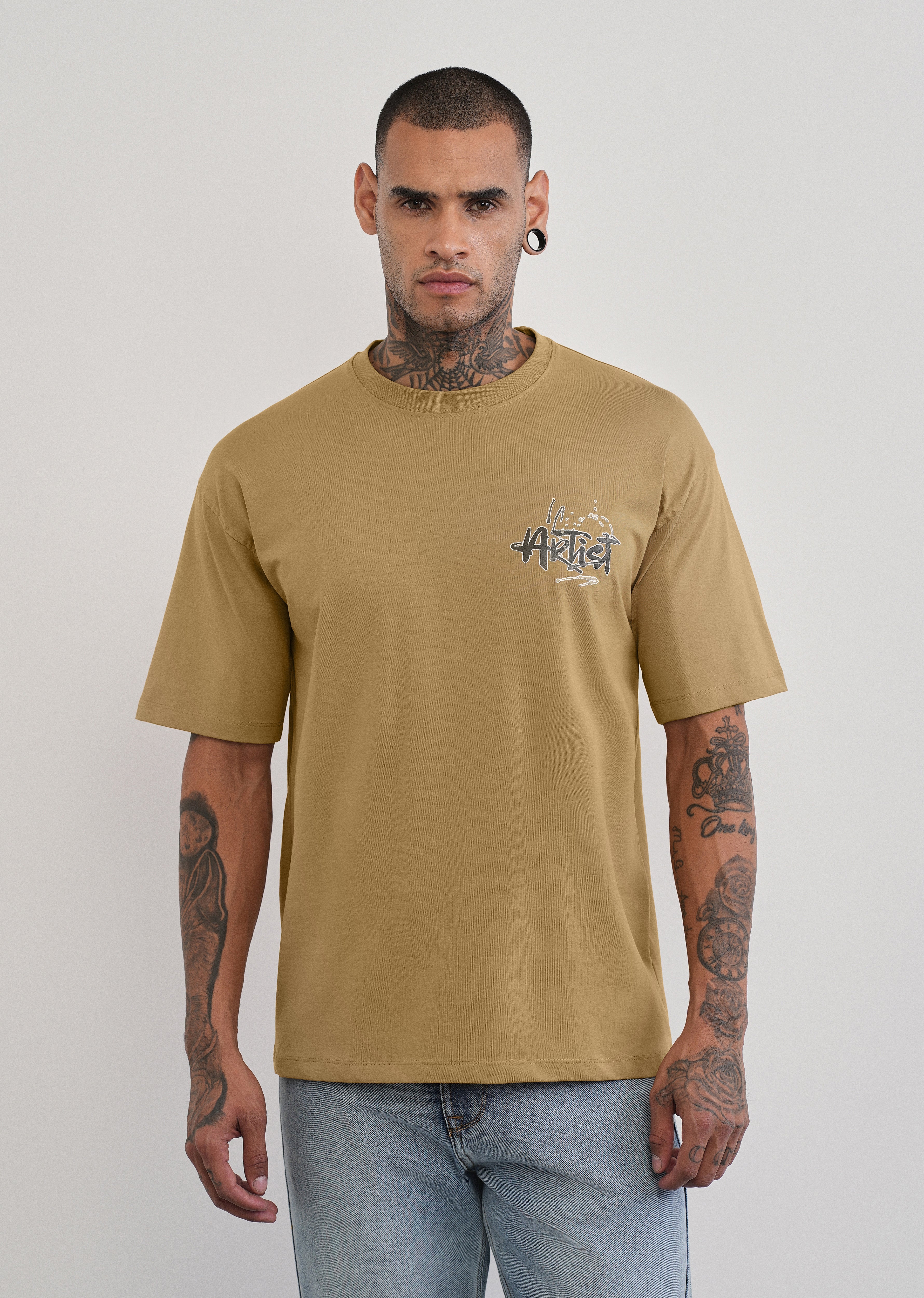 Fly High Mustard Beige T-shirt - Image 2