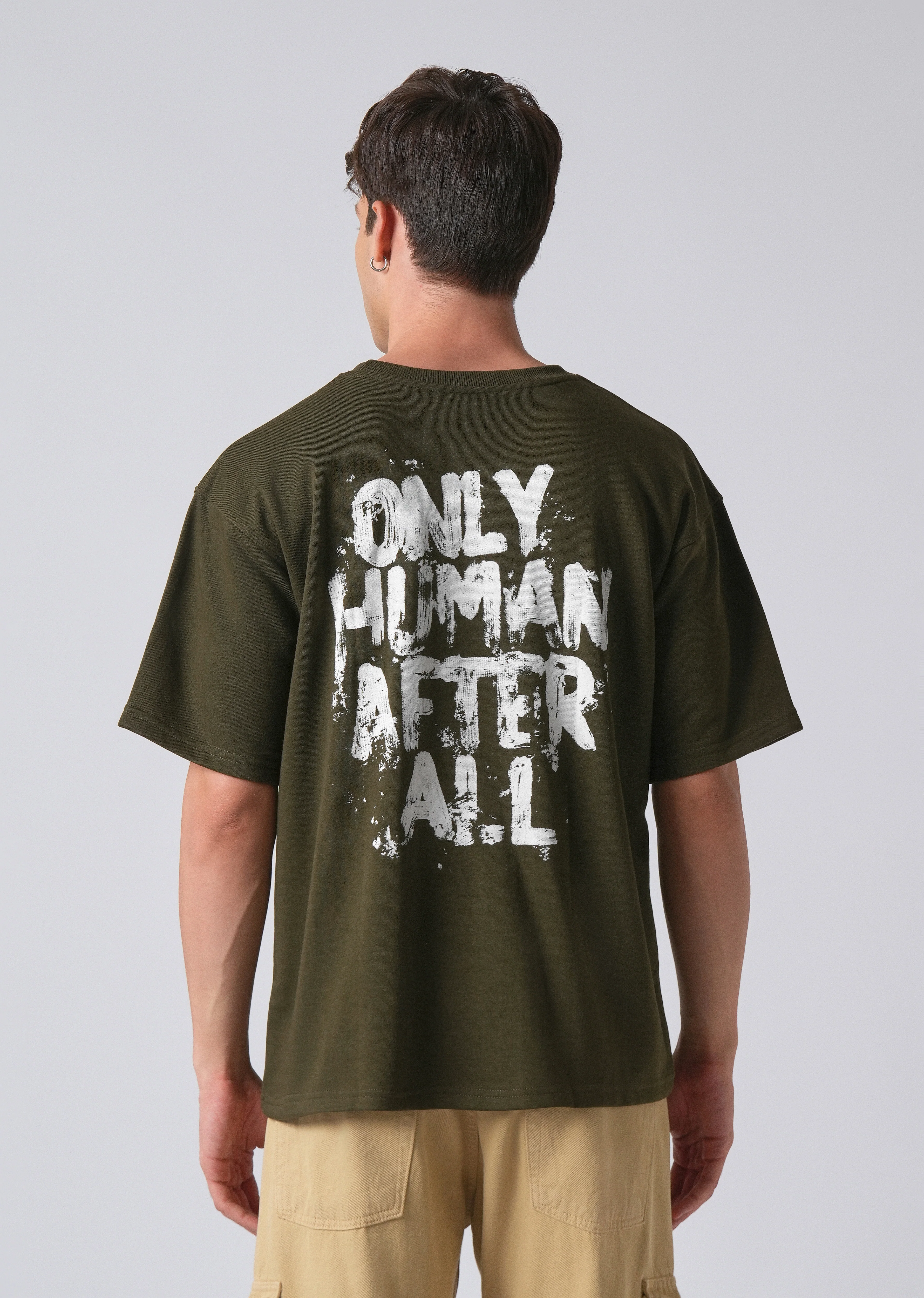 Forest Olive Oversized T-shirt - Image 5