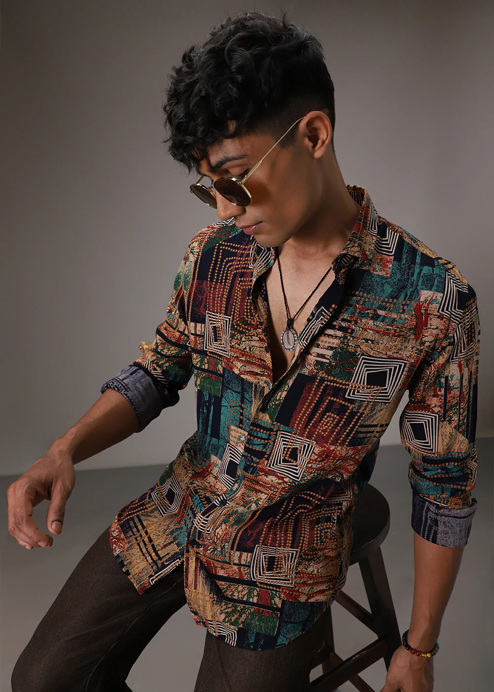 Fusion Hues Feather Shirt - Image 4