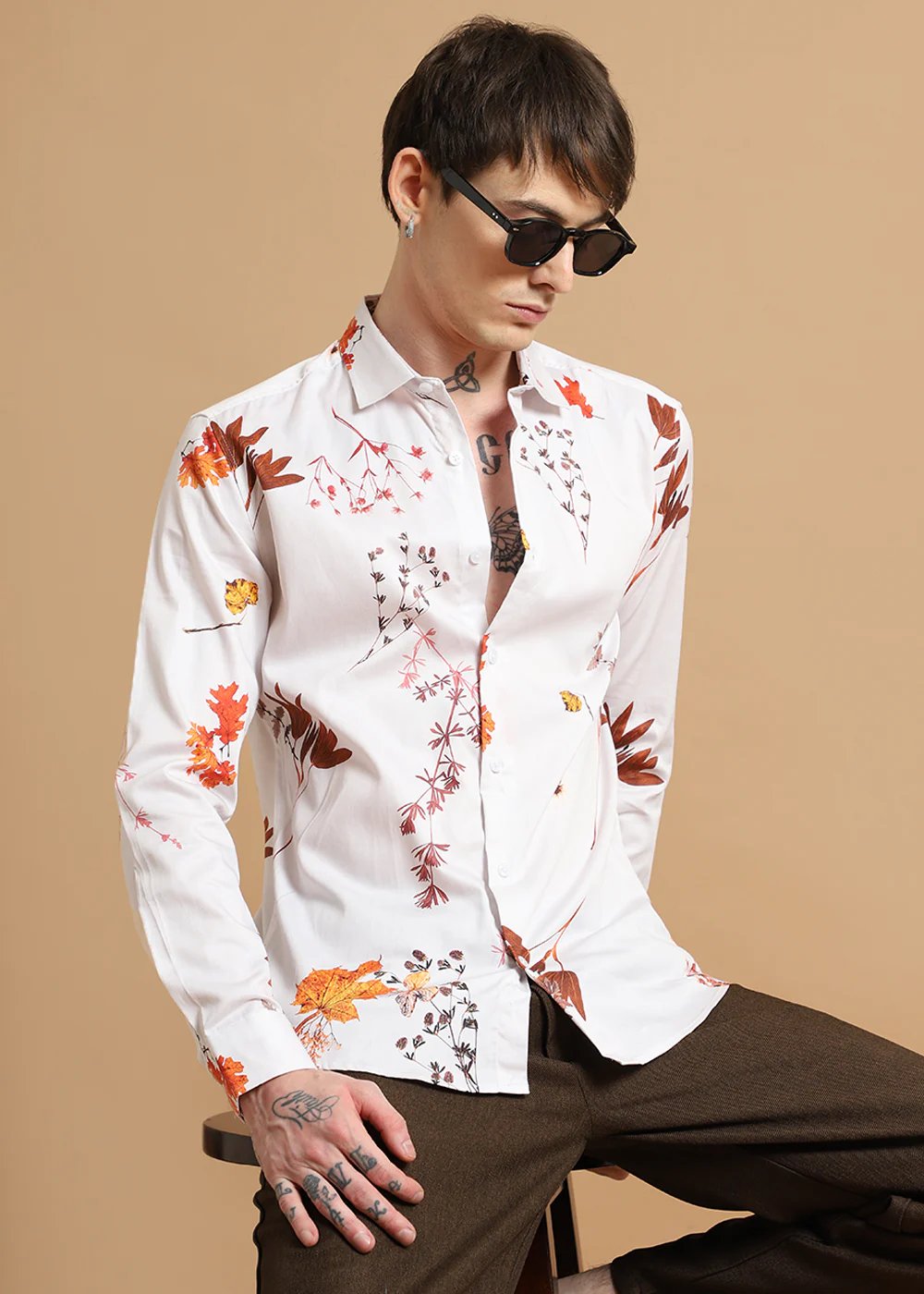 Fusion Leaf Printed shirt - Image 2