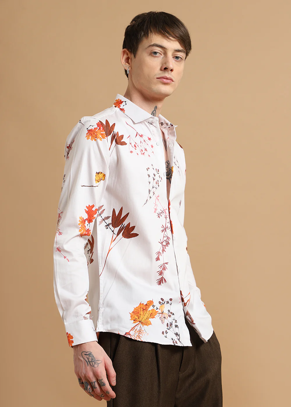 Fusion Leaf Printed shirt - Image 5