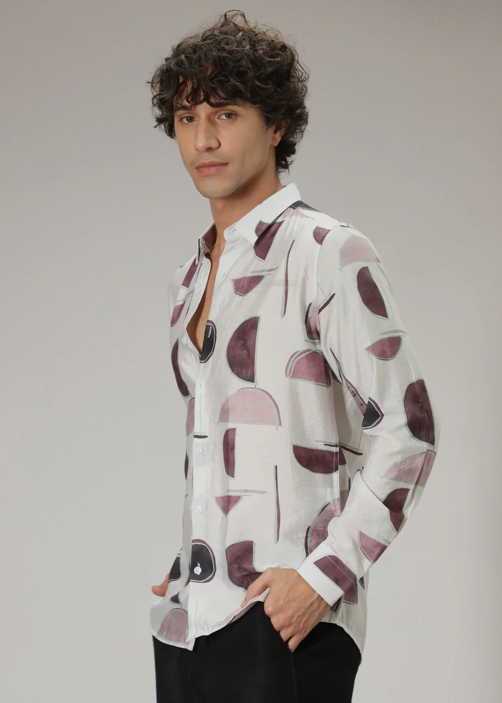 Geometric Print Shirt - Image 5