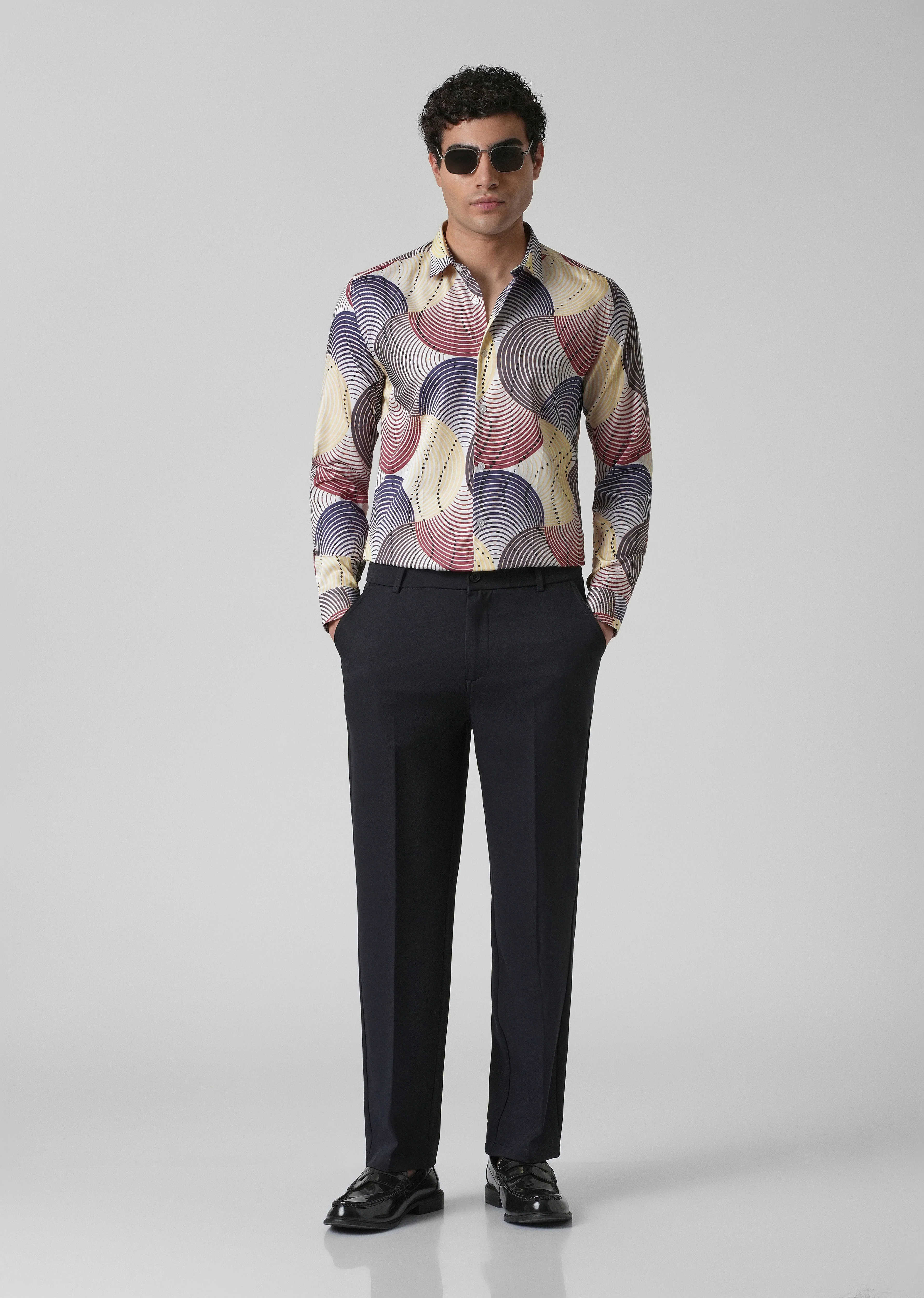 Circular Print Full-Sleeves Shirt - Image 6