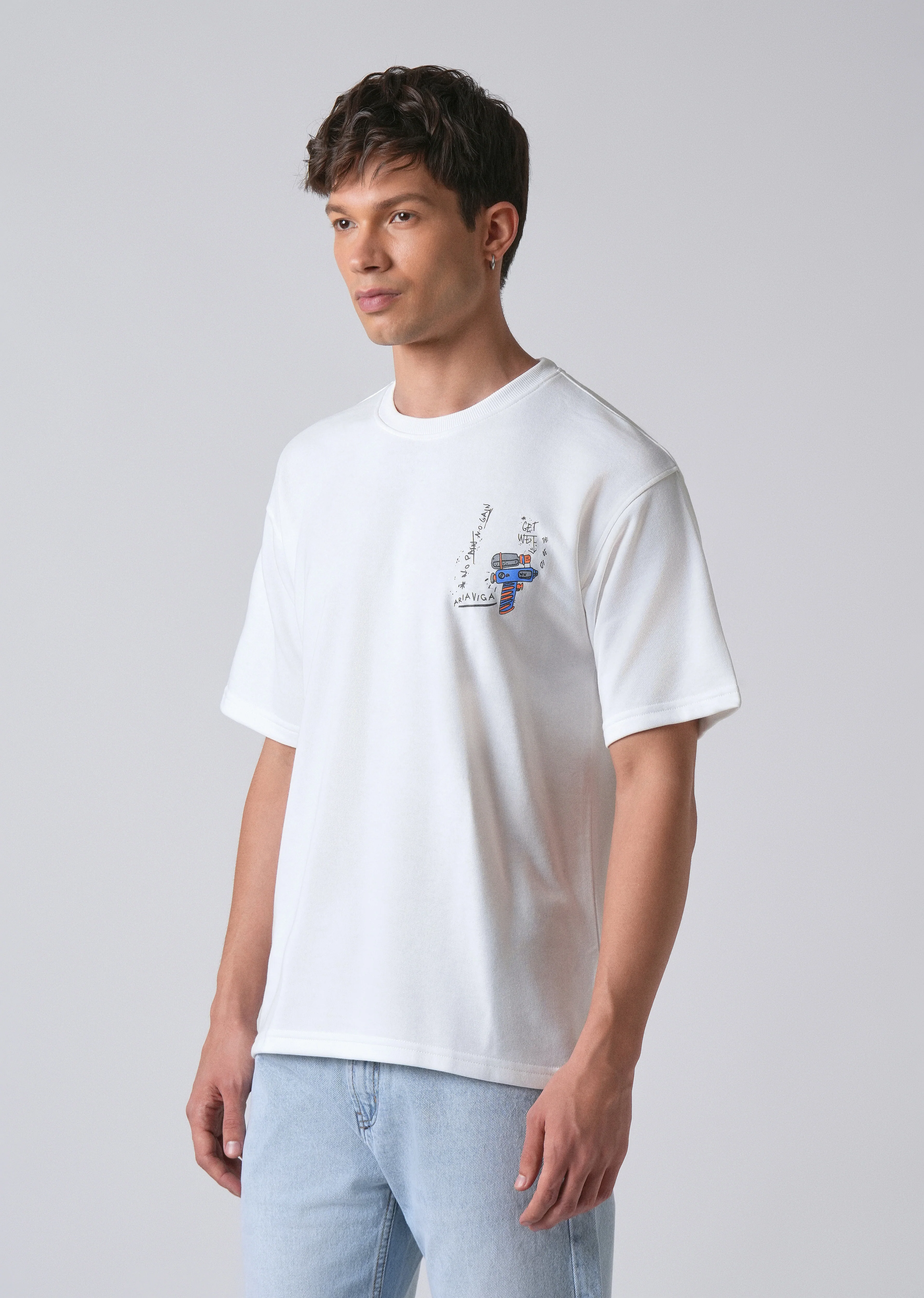 Ghost White Oversized T-shirt - Image 4
