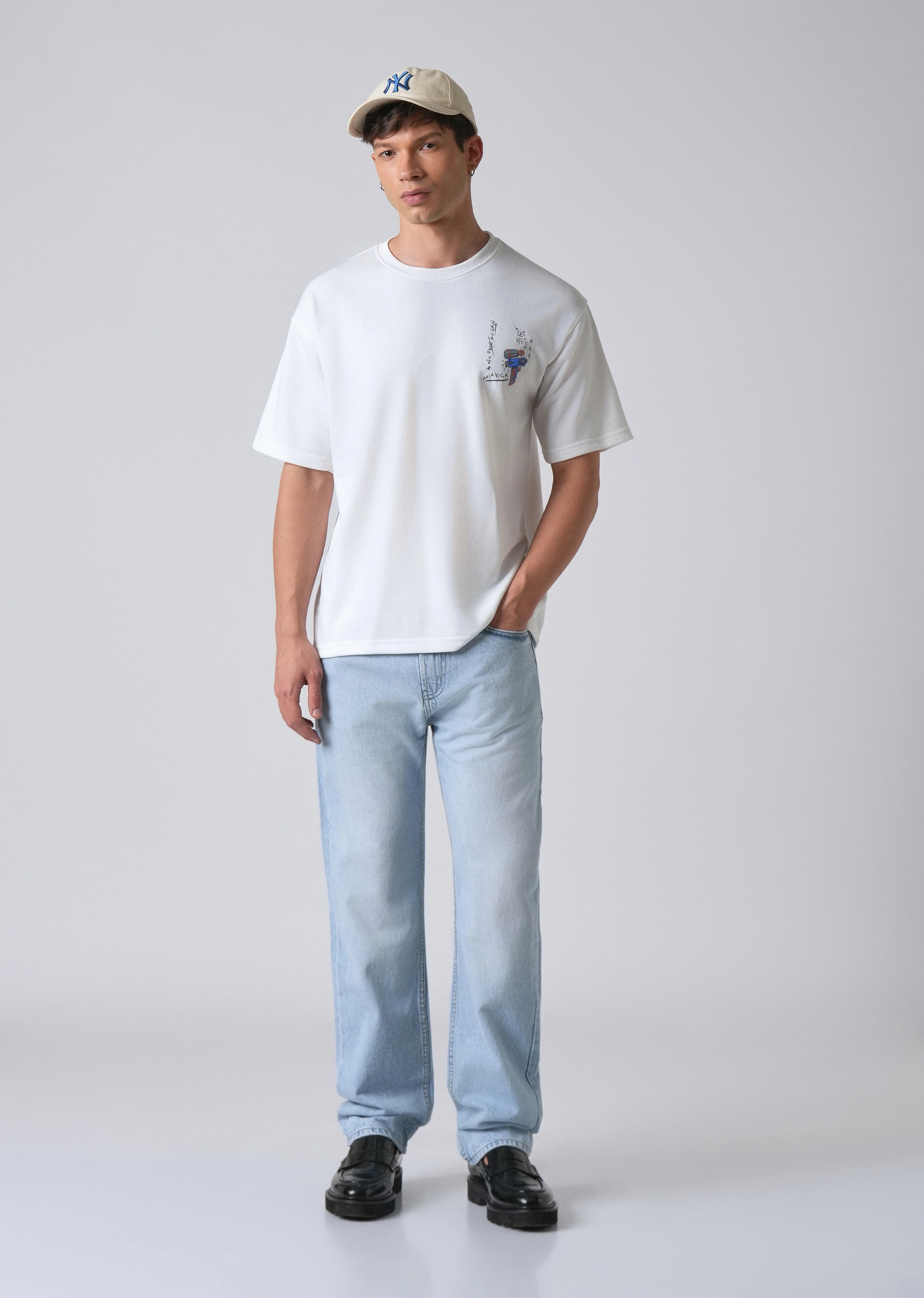 Ghost White Oversized T-shirt - Image 6