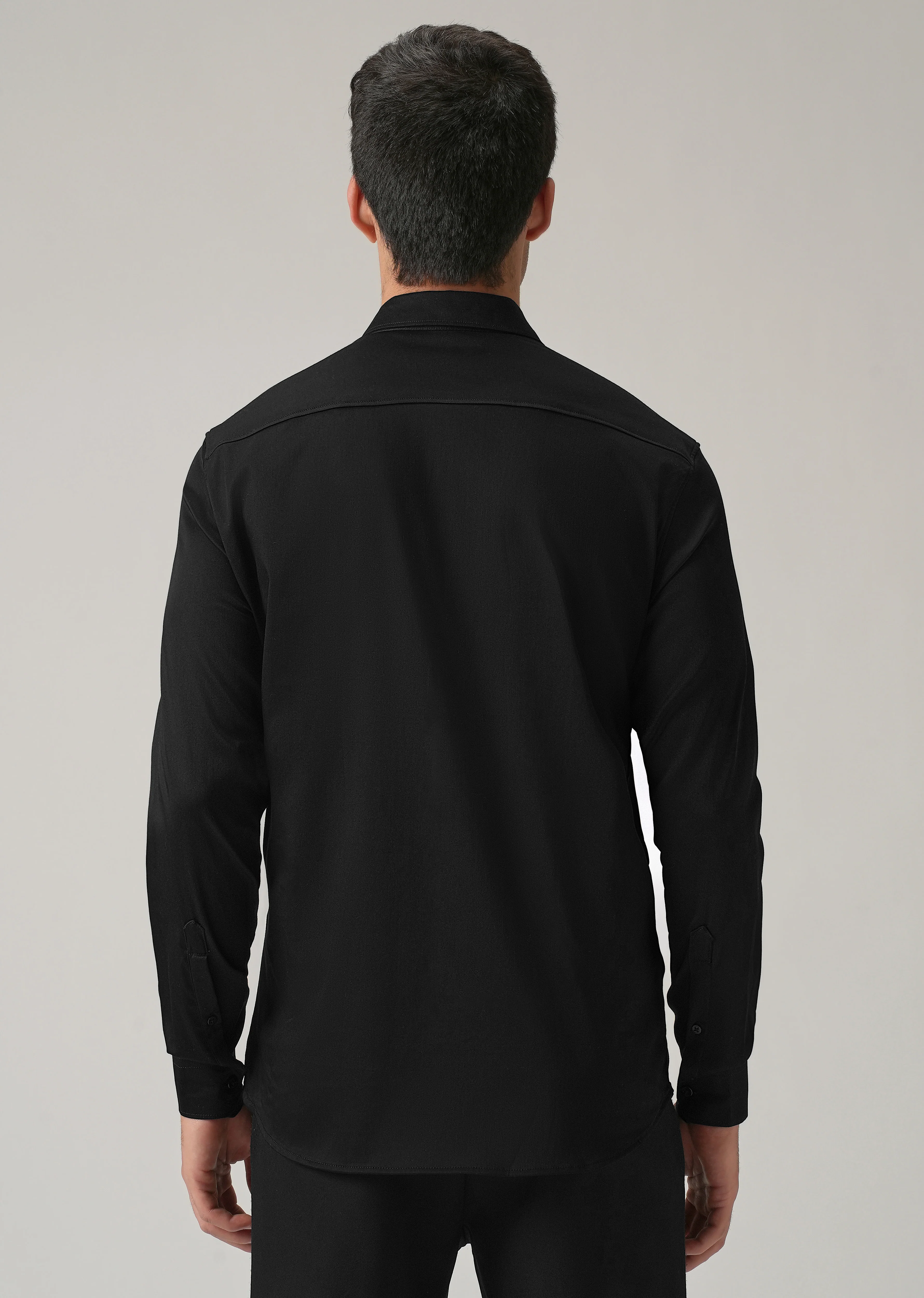 Golden Wing Handwork Black Designer Shirt - Image 2