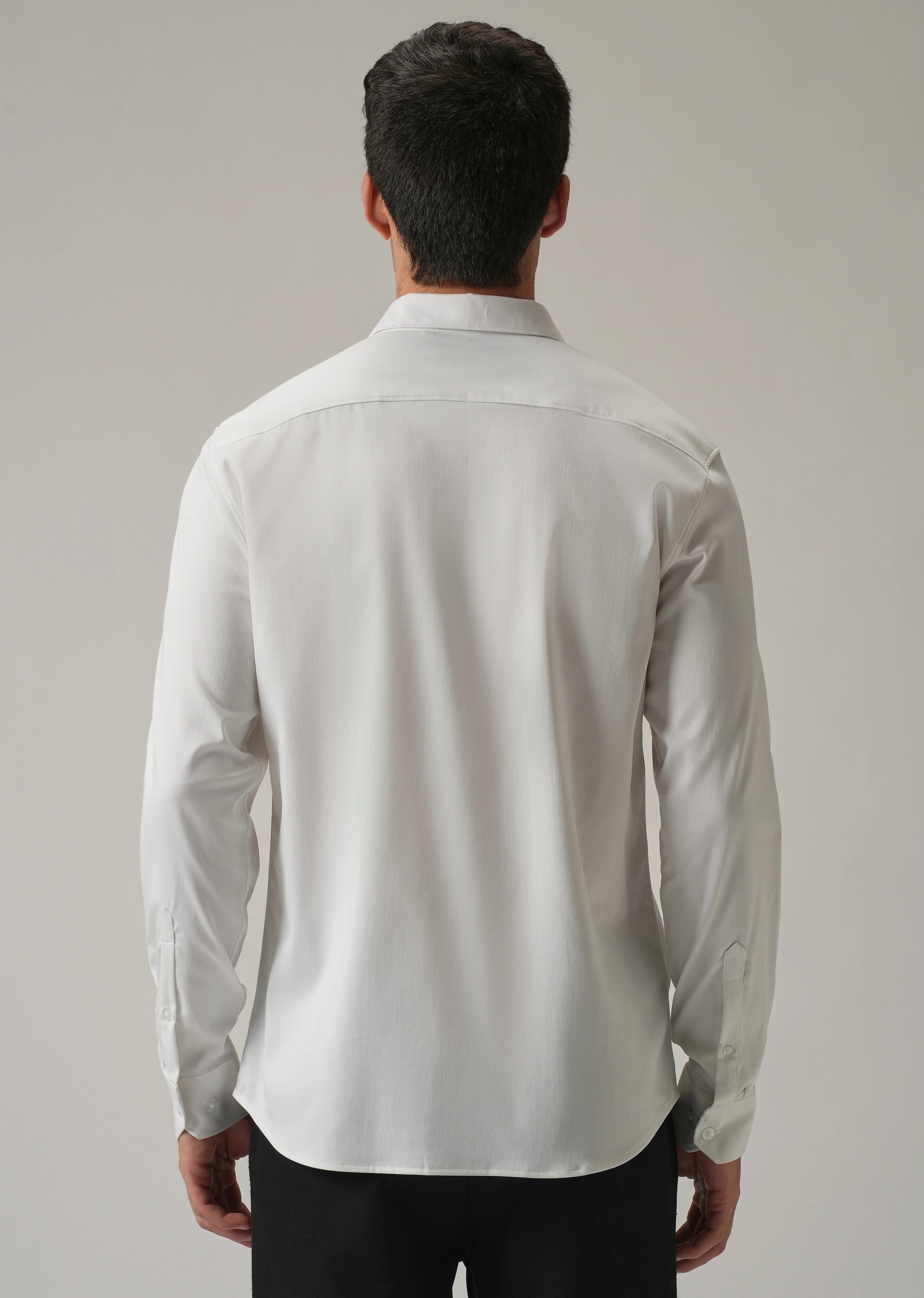 Golden Wing Handwork White Designer Shirt - Image 2