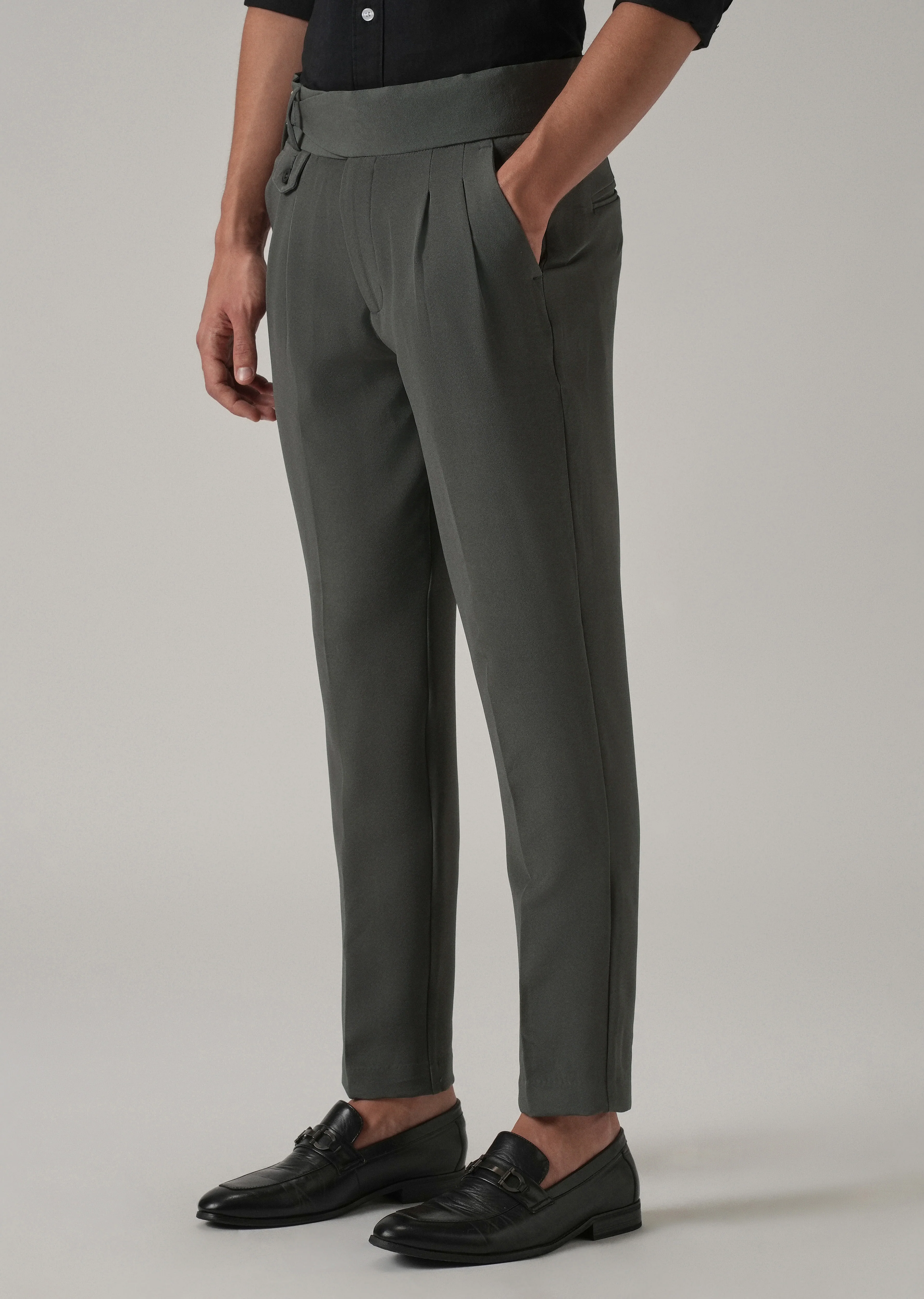 Graphite Grey Gurkha Pant - Image 4