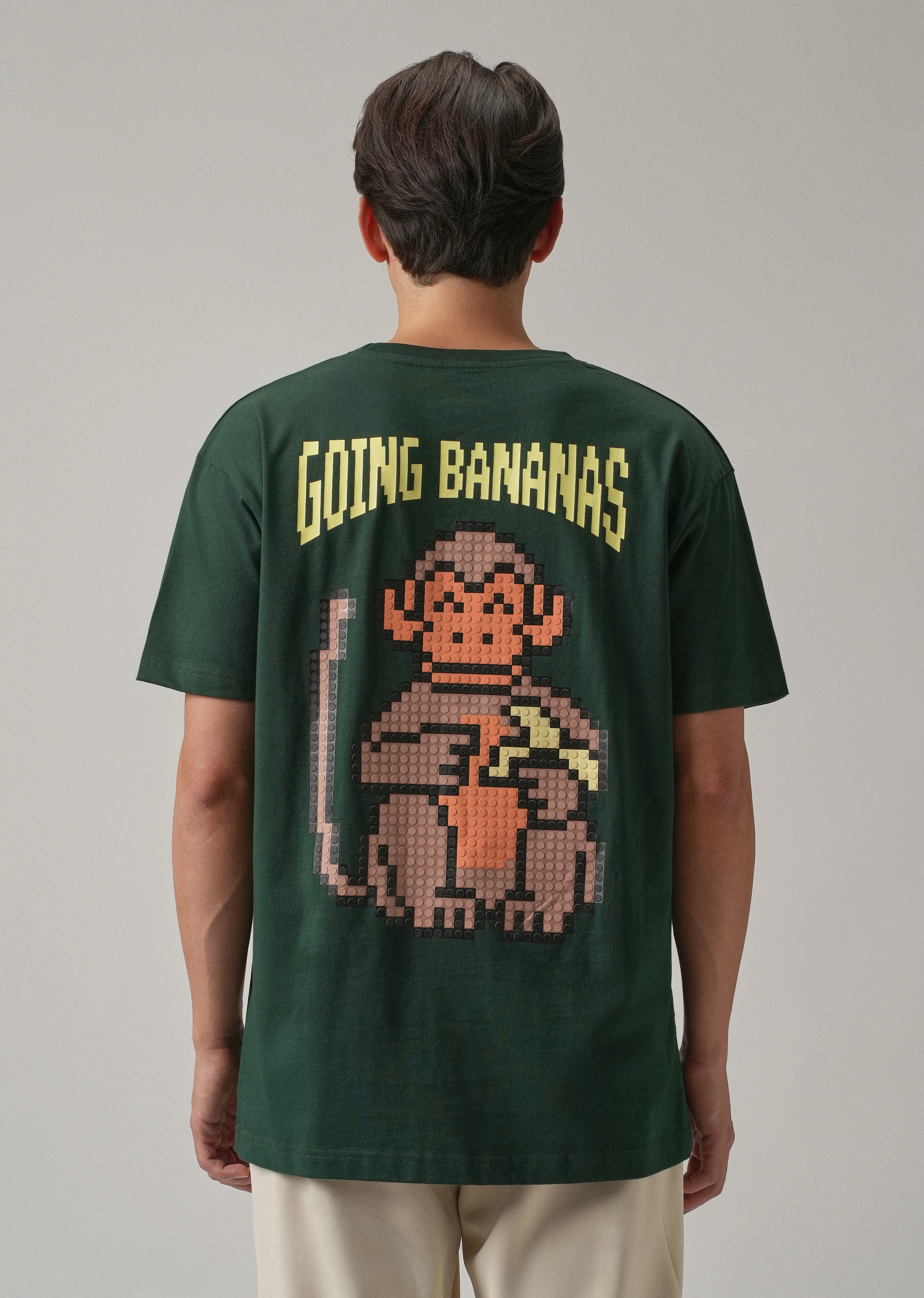 Green Back Printed Oversized T-Shirt - Image 3