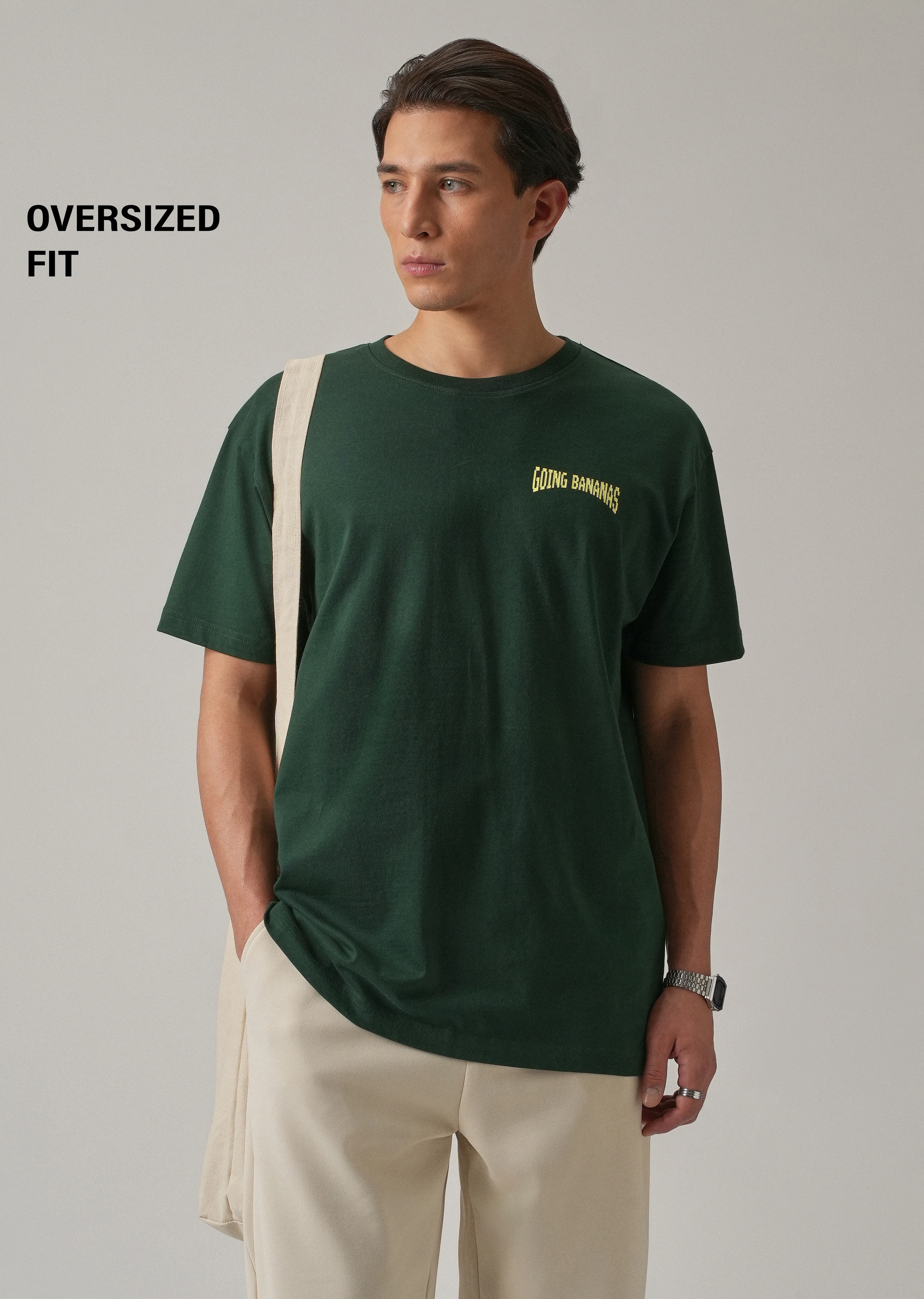 Green Back Printed Oversized T-Shirt - Image 7
