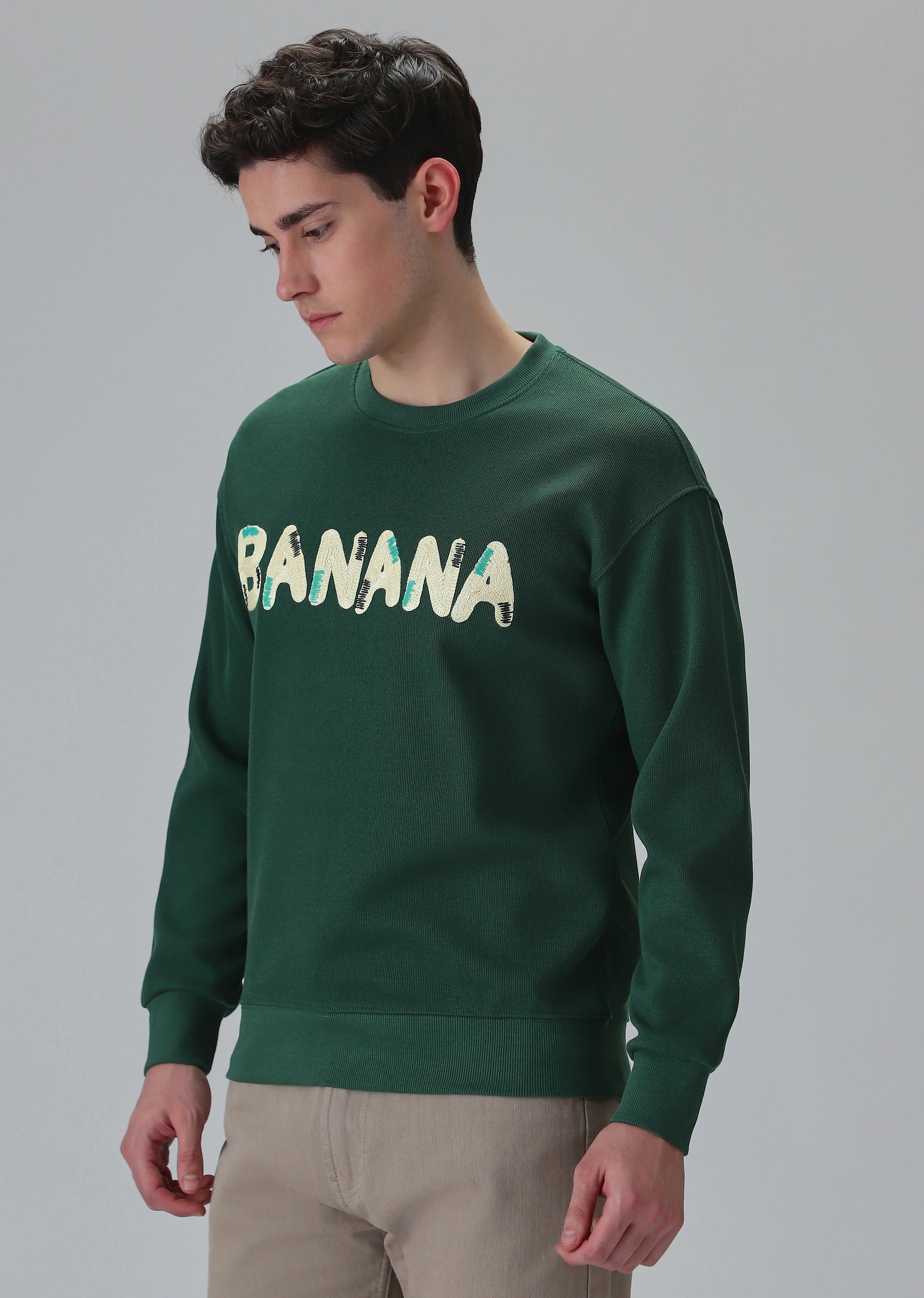 Green Embossed Sweatshirt - Image 4