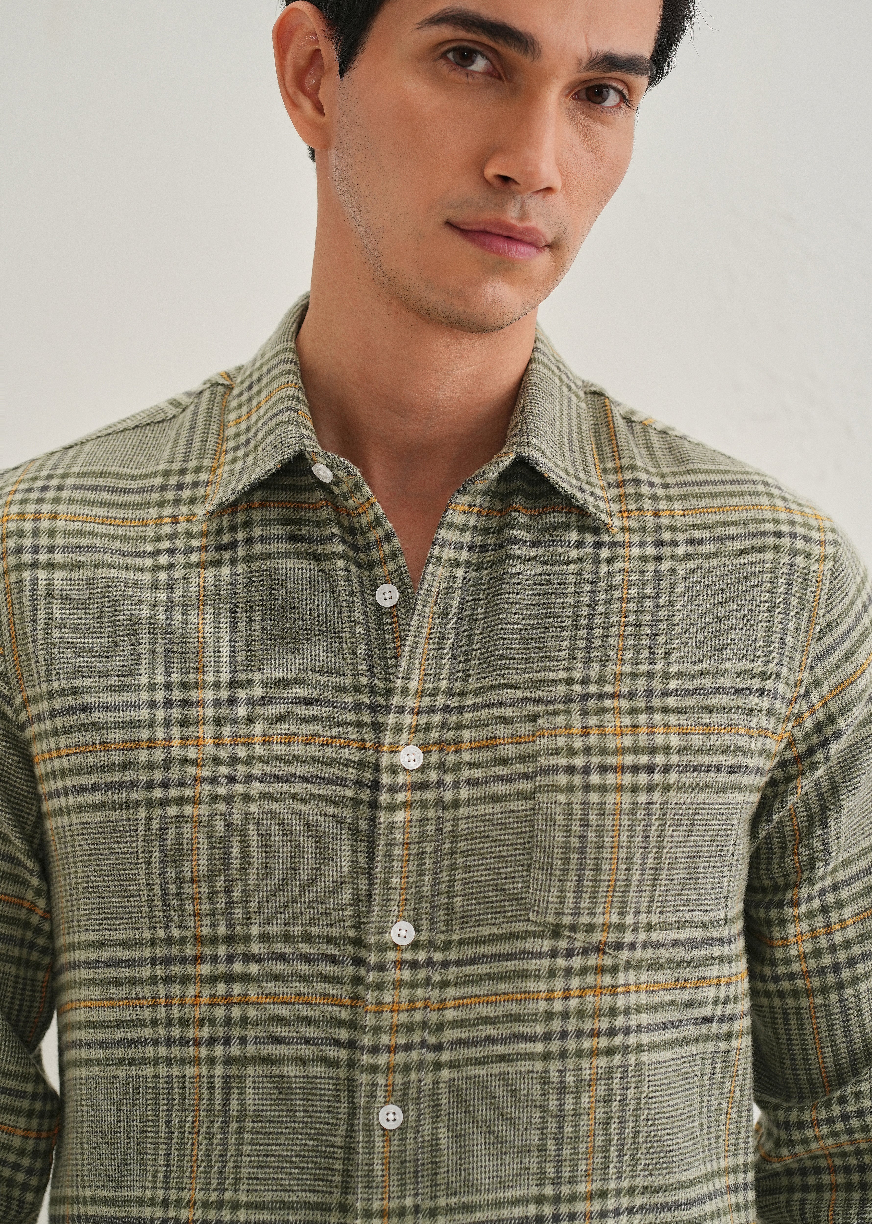 Green Glen Plaid Check Shirt - Image 3