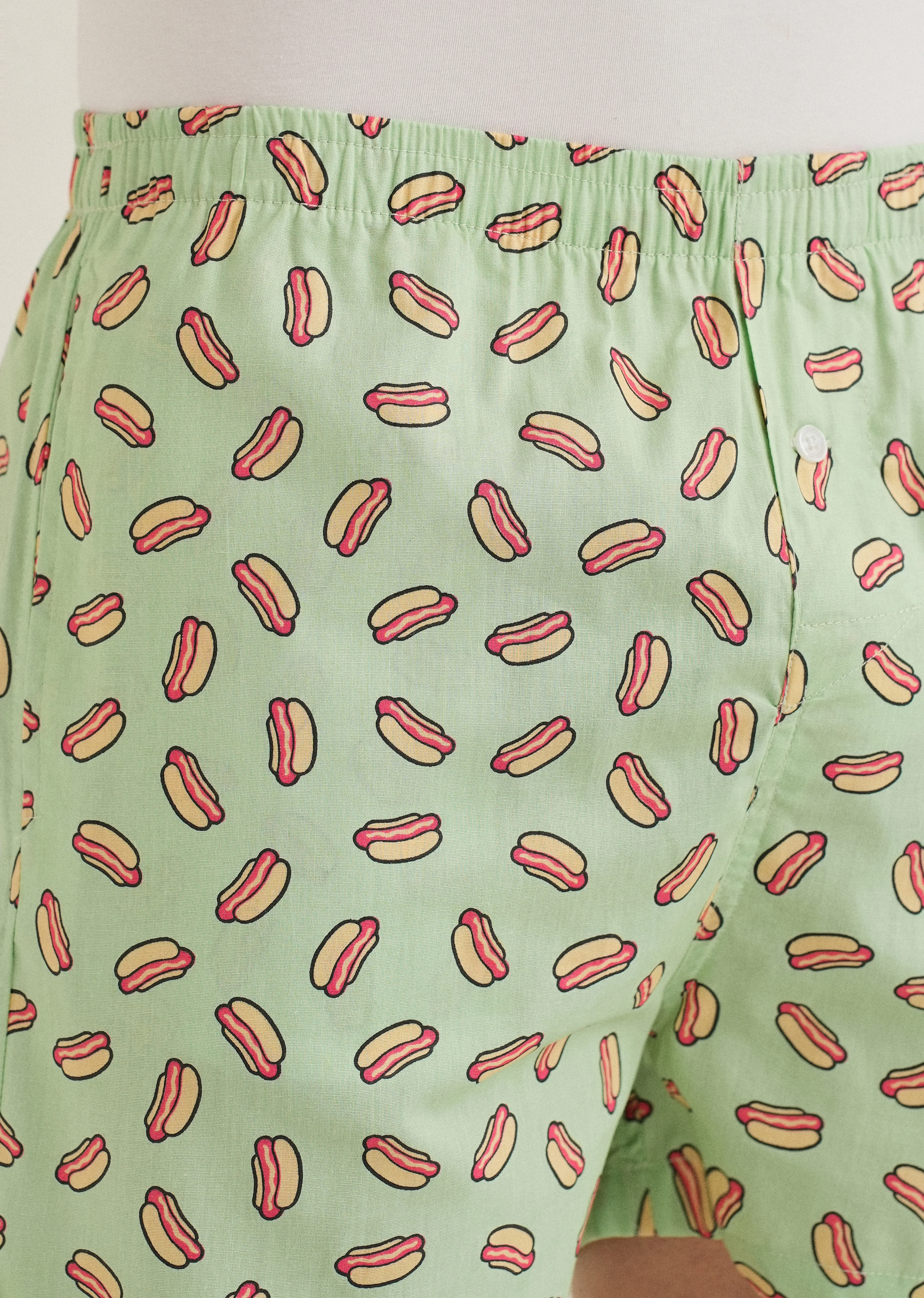 Green Hotdog Printed Boxer - Image 3