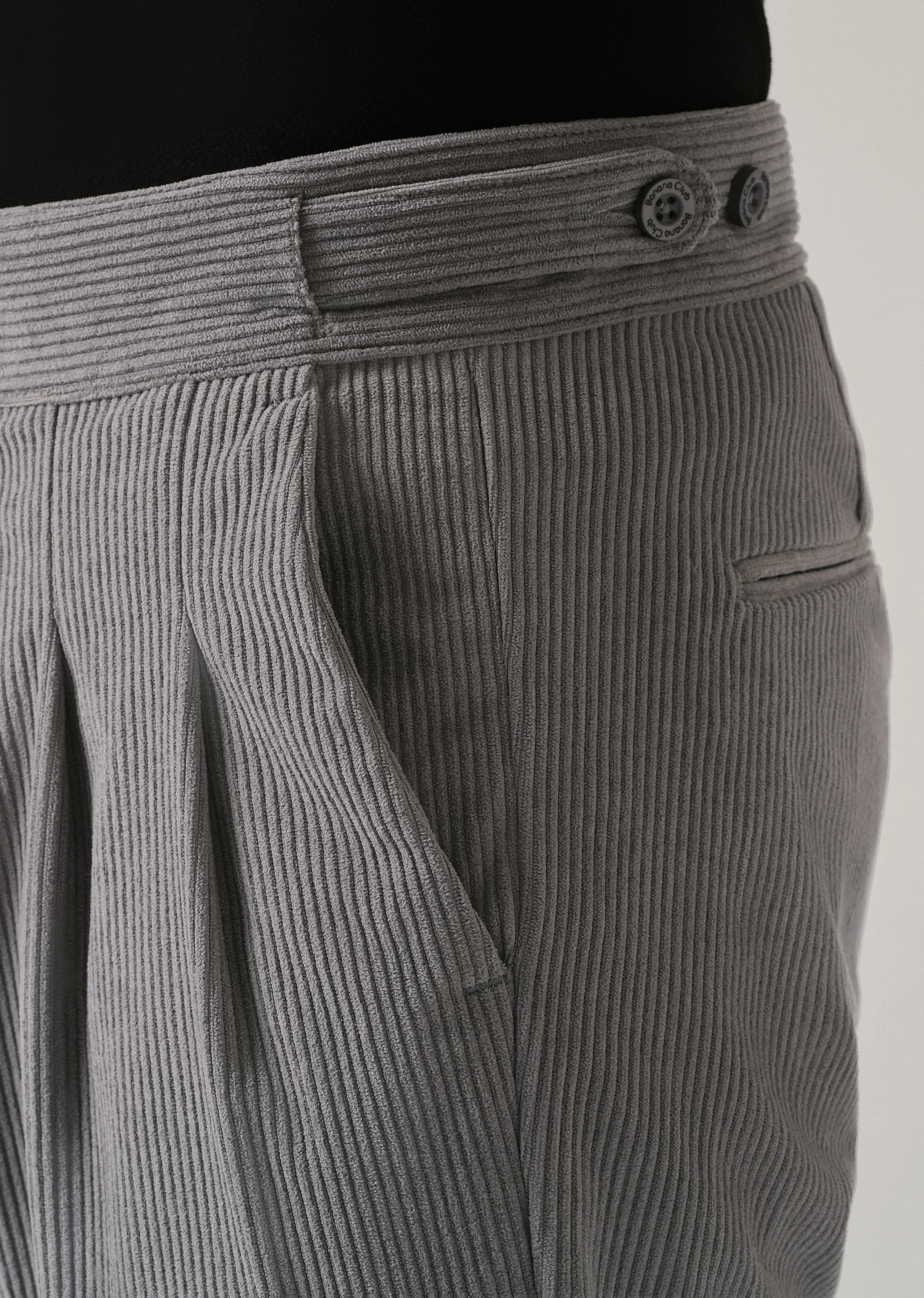 Grey Corduroy Gurkha Pants - Image 5