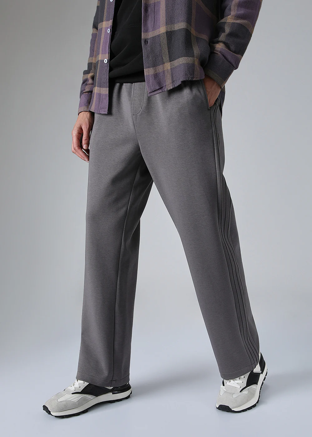 Grey Drawstring Korean Pant - Image 3