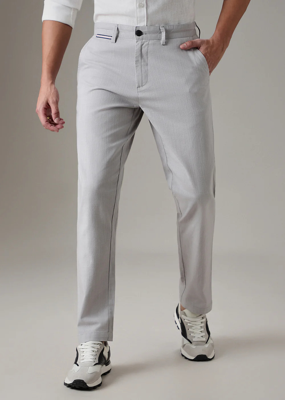 Grey Linen Trouser - Image 3