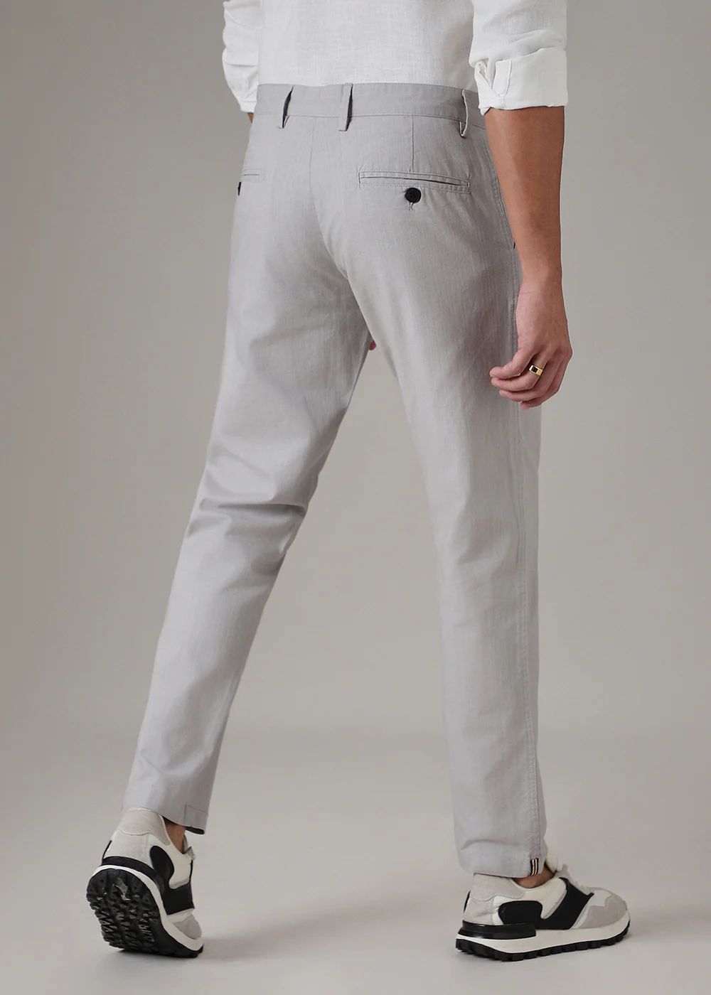 Grey Linen Trouser - Image 4
