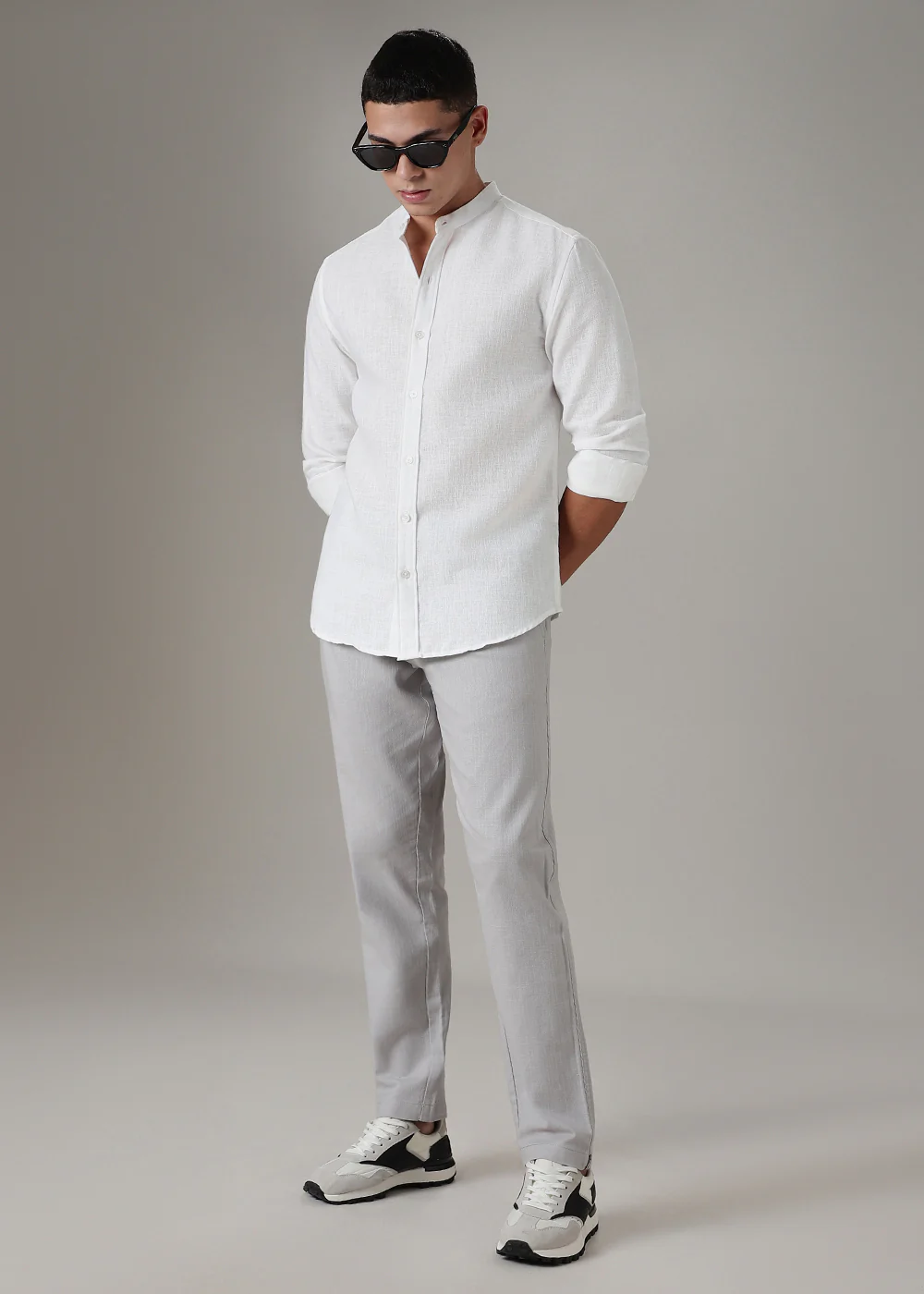 Grey Linen Trouser - Image 6