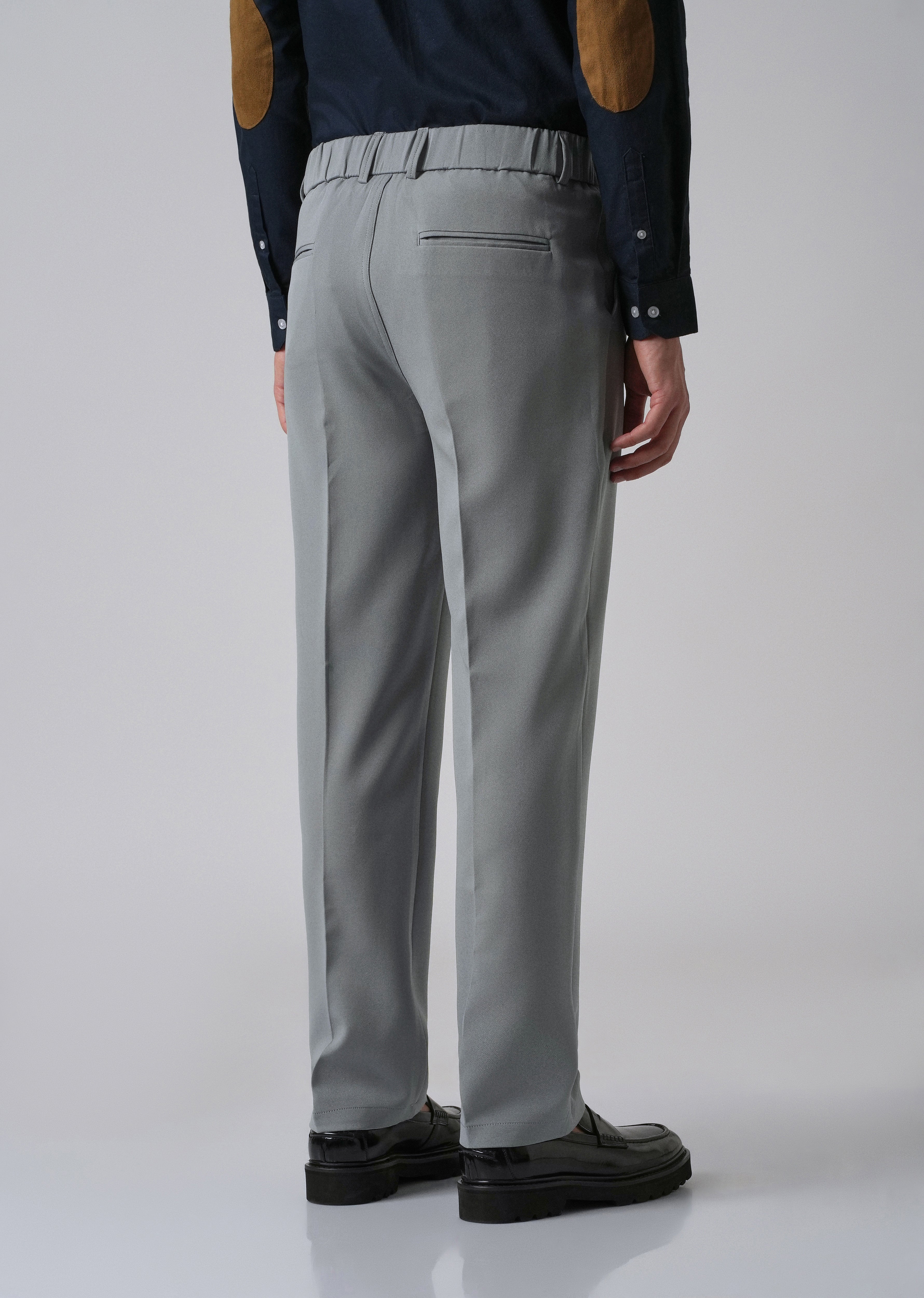 Grey Relaxed Fit Trousers - Image 2