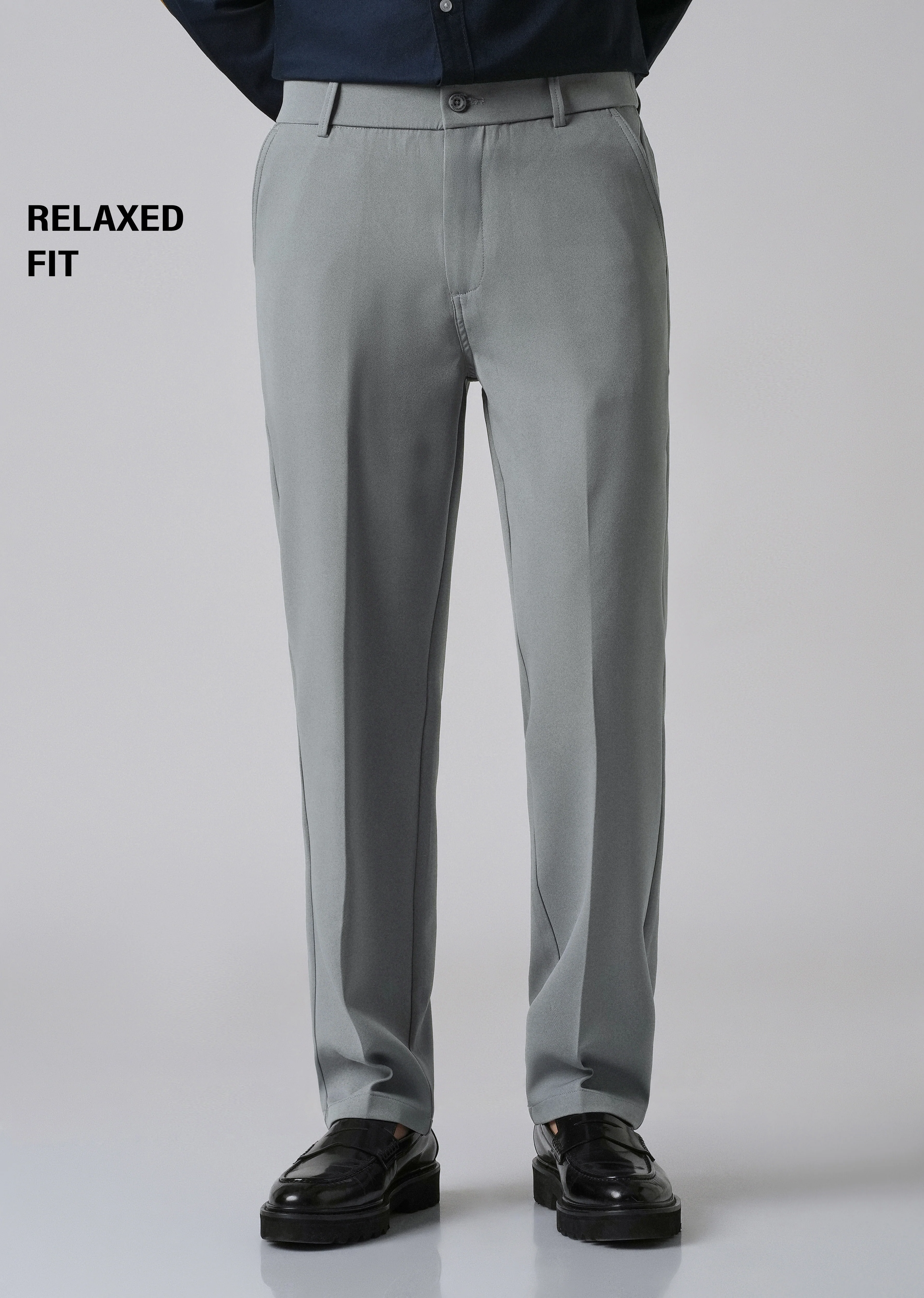 Grey Relaxed Fit Trousers - Image 7
