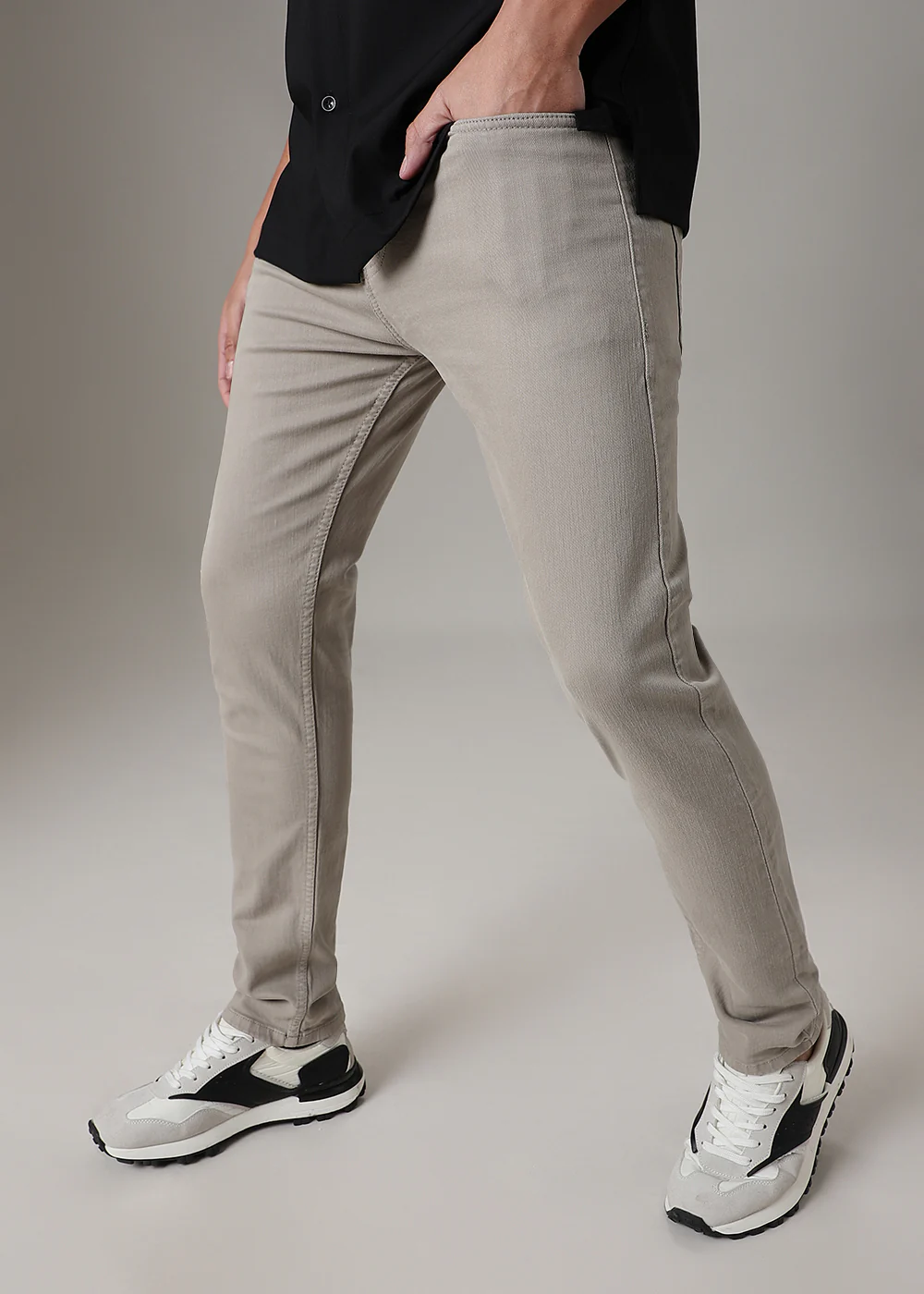 Grey Slim Fit Denim - Image 5