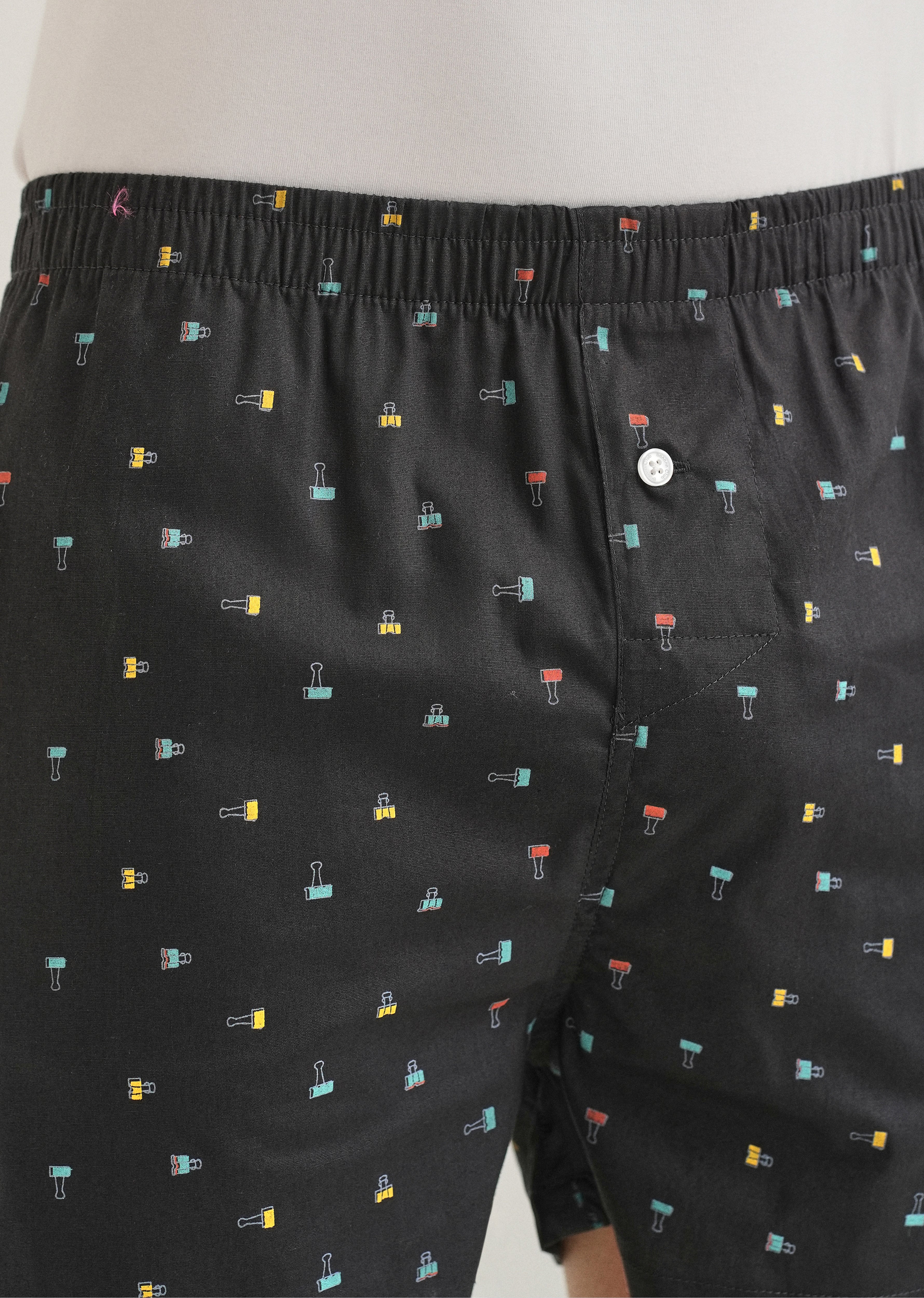 Grey Stamp Printed Boxer - Image 3