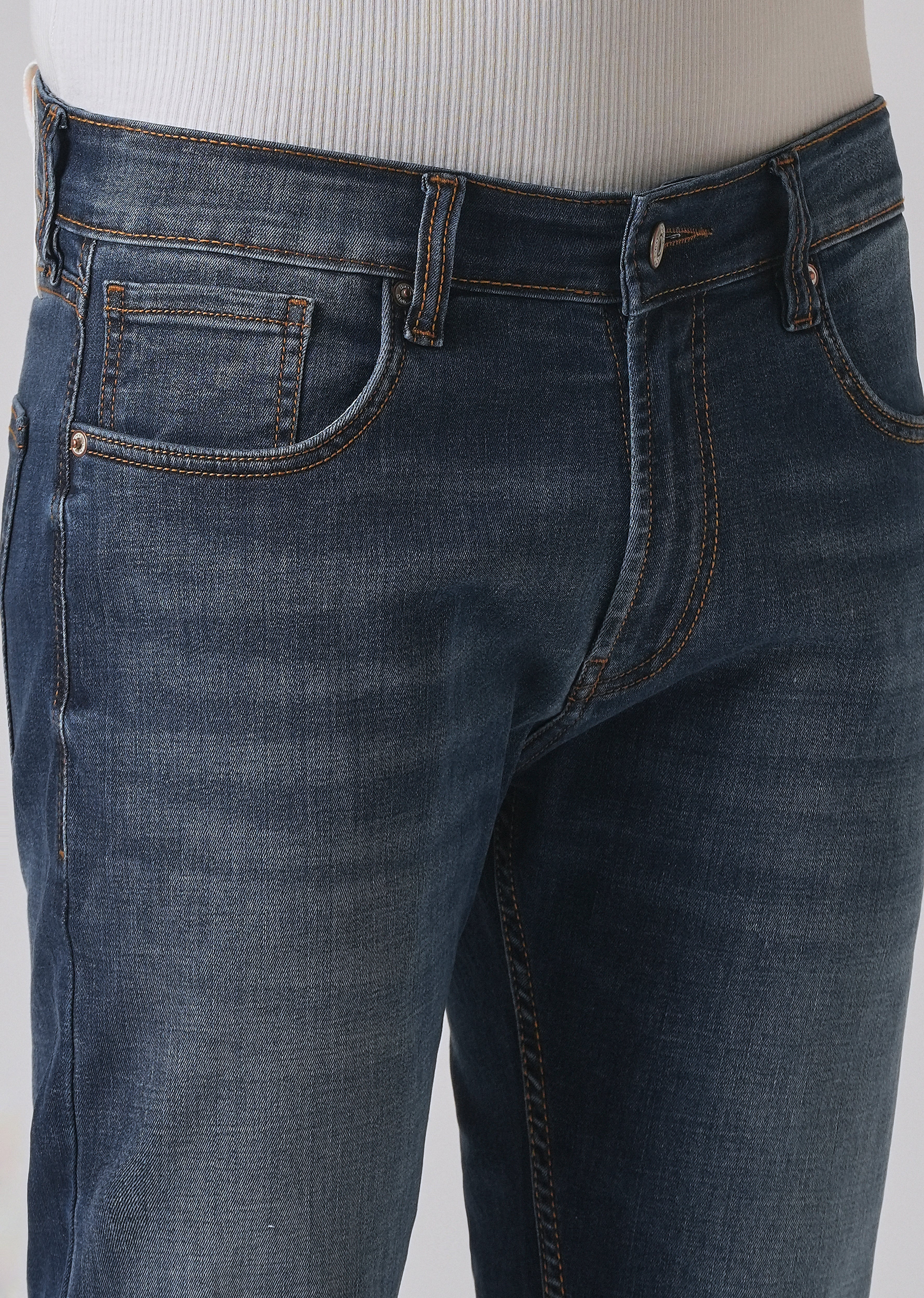 Grunge Blue Slim fit Jeans - Image 5