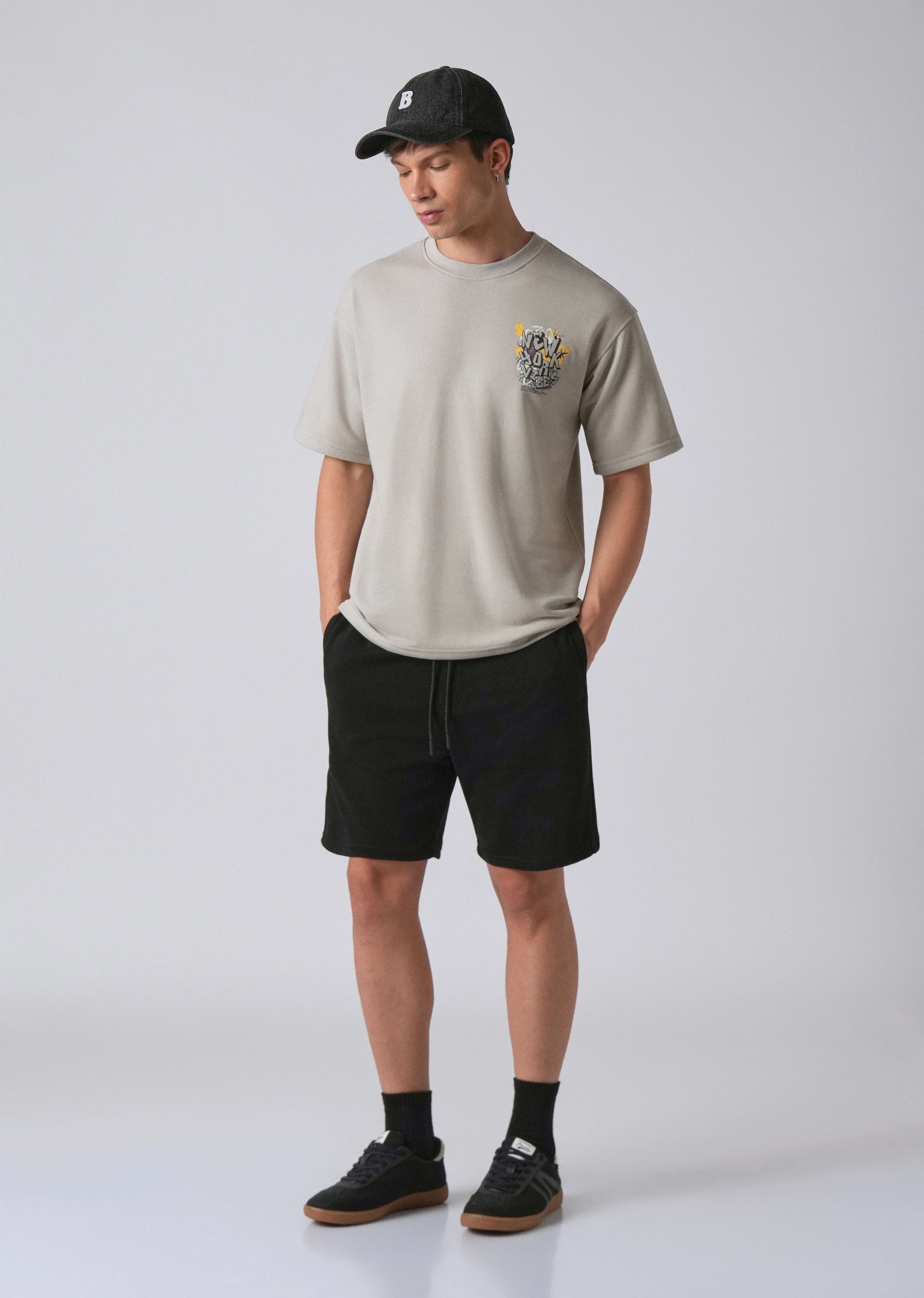 Heather Grey Oversized T-shirt - Image 6