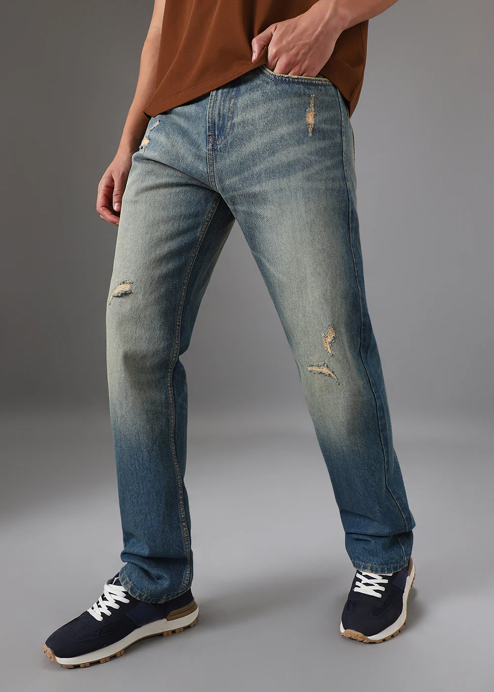 Heritage Blue Straight fit Jeans - Image 5