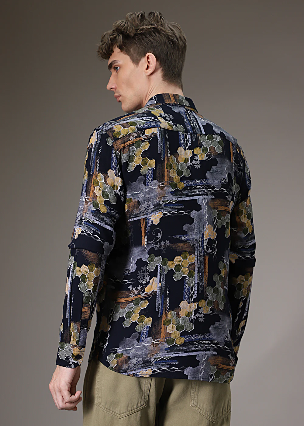 Hexa Print Feather Shirt - Image 4