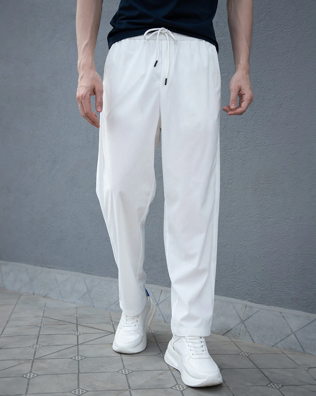Ice White Corduroy Pant - Image 3