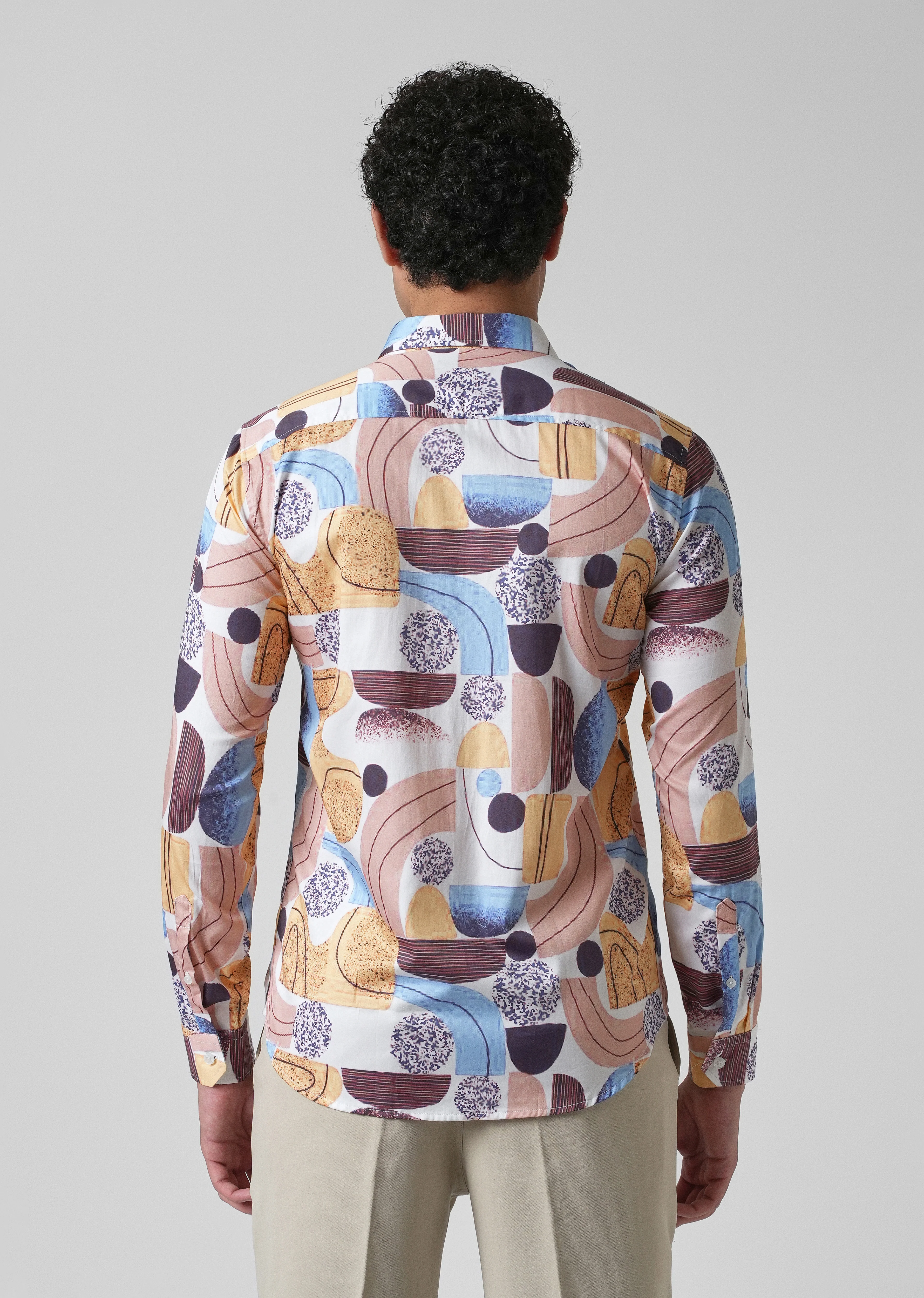 Illusive Abstract Print Shirt - Image 2