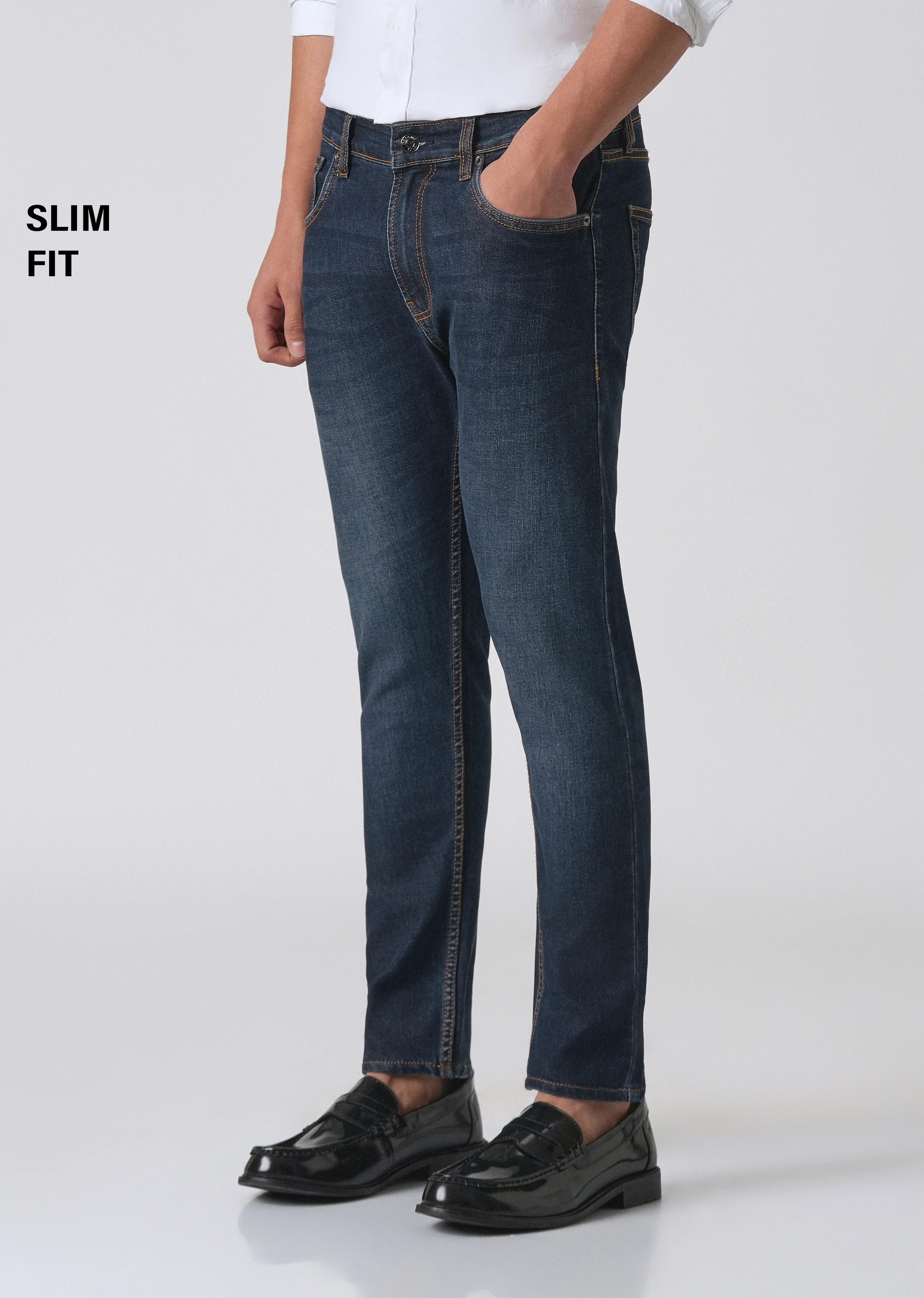 Indigo Blue Slim fit Jeans - Image 7