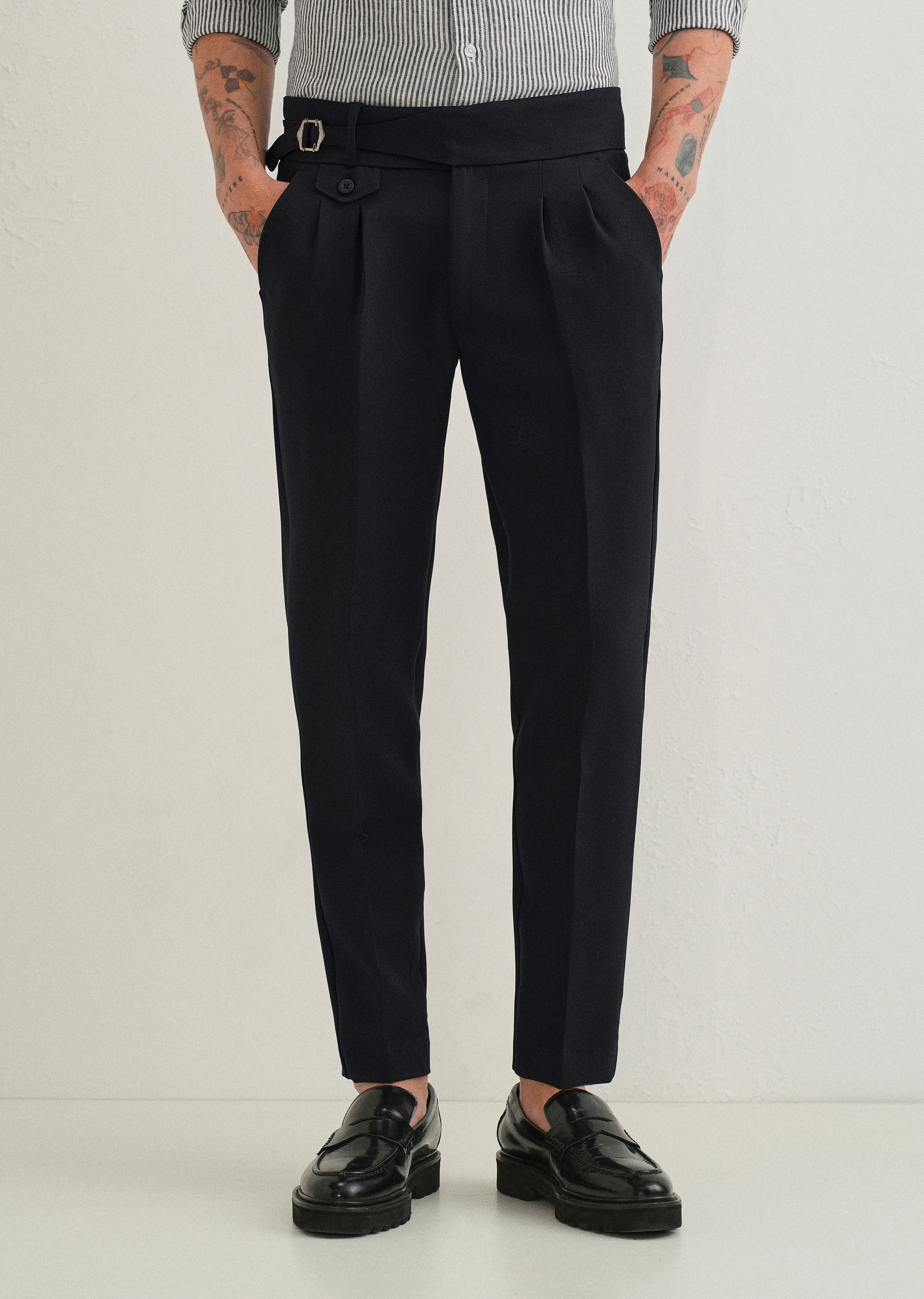Ink Black Gurkha Pant - Image 5
