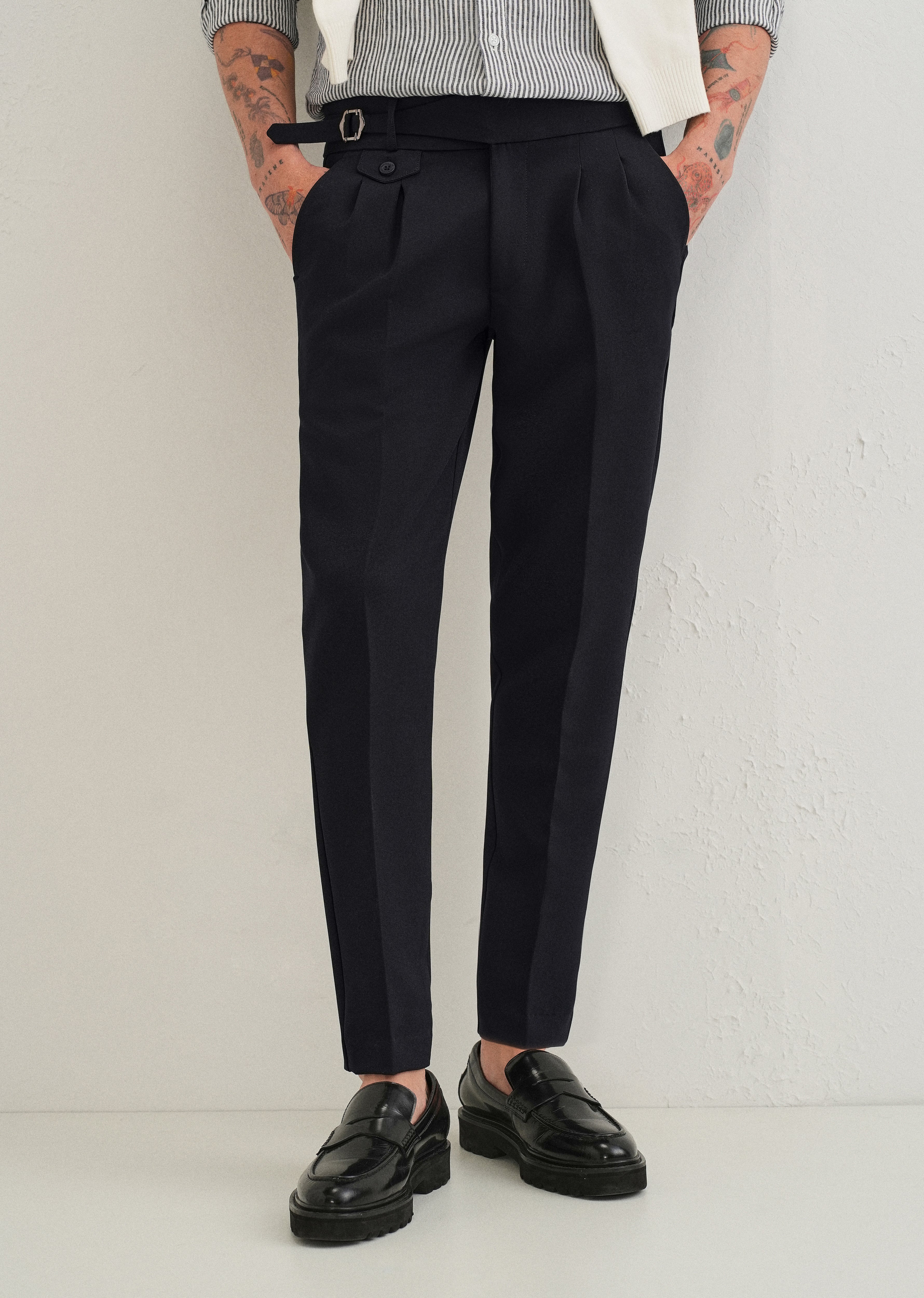 Ink Black Gurkha Pant - Image 7