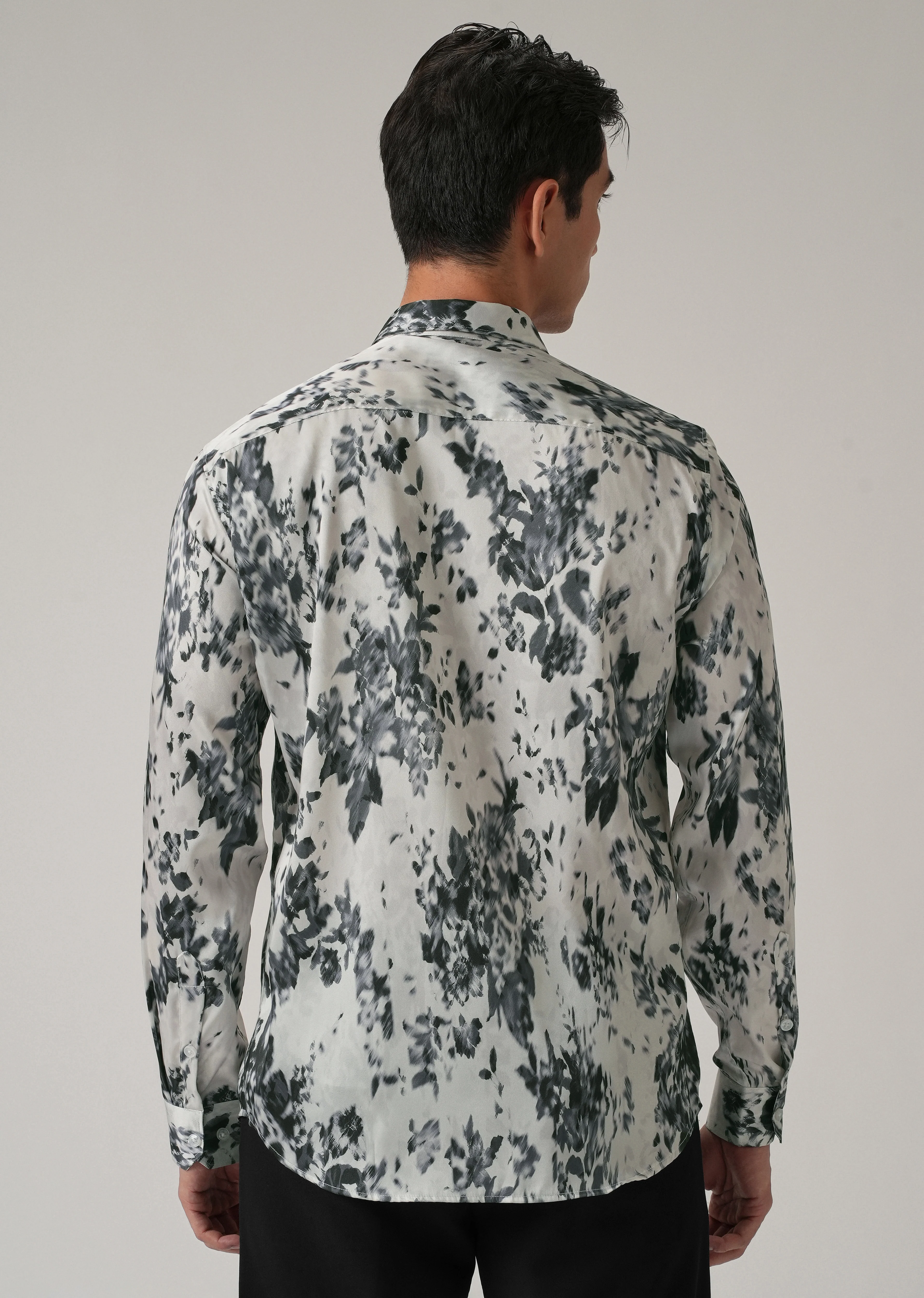 Ink Bloom Print Shirt - Image 2