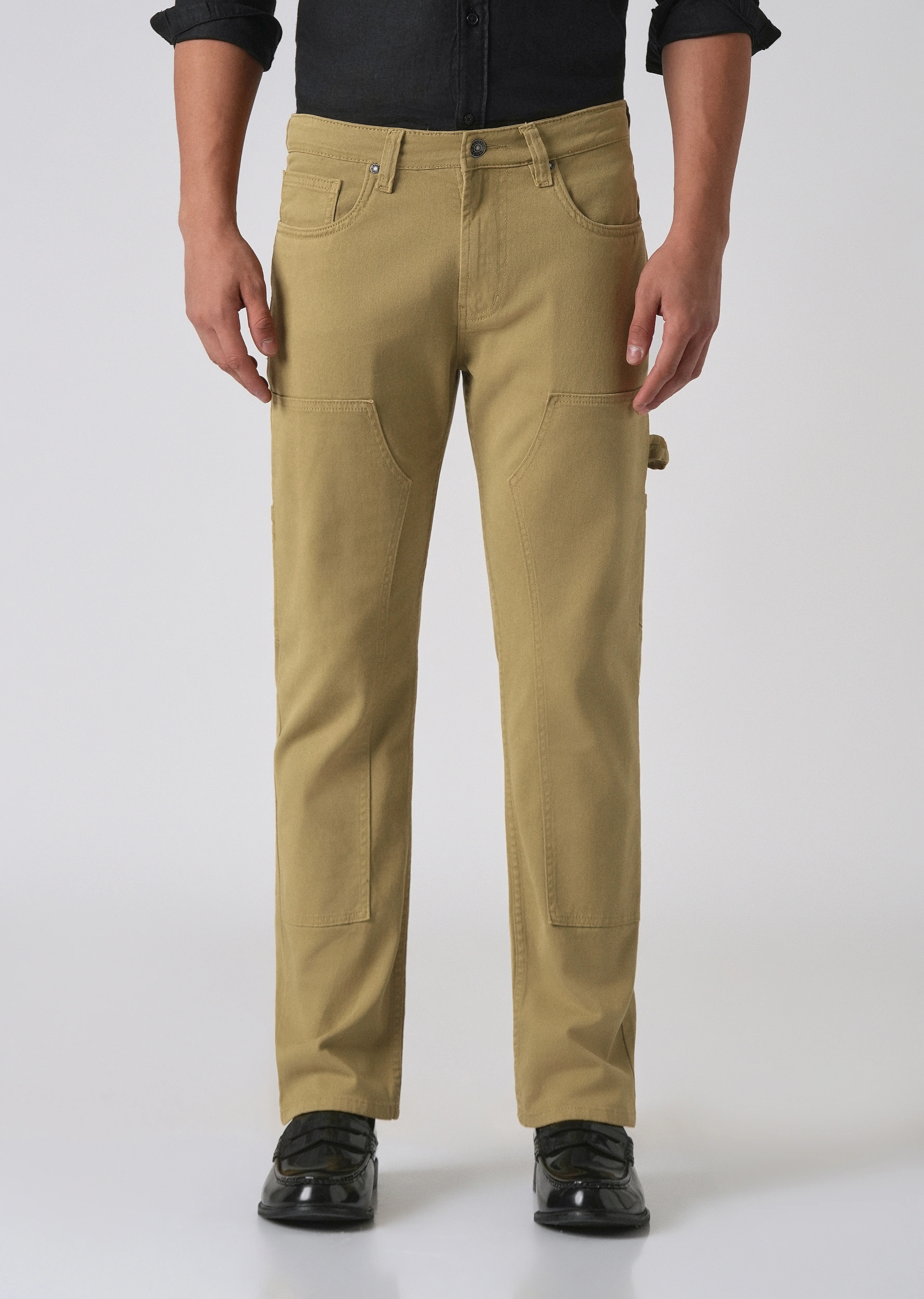 Khaki cargo denim - Image 3