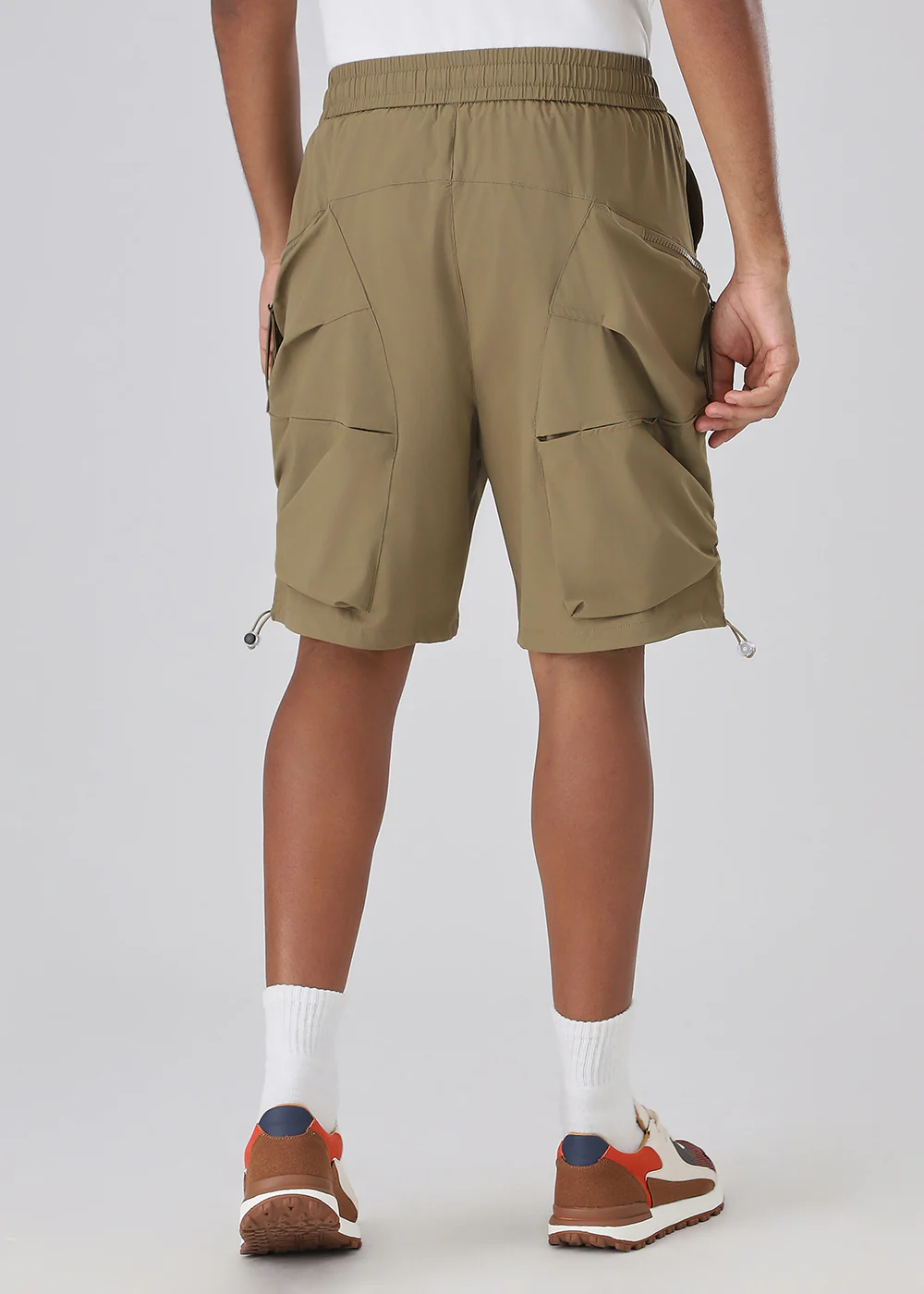 Khaki Cargo Shorts - Image 2