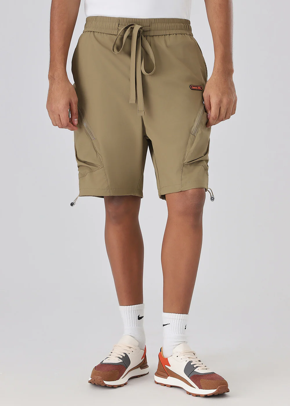 Khaki Cargo Shorts - Image 3