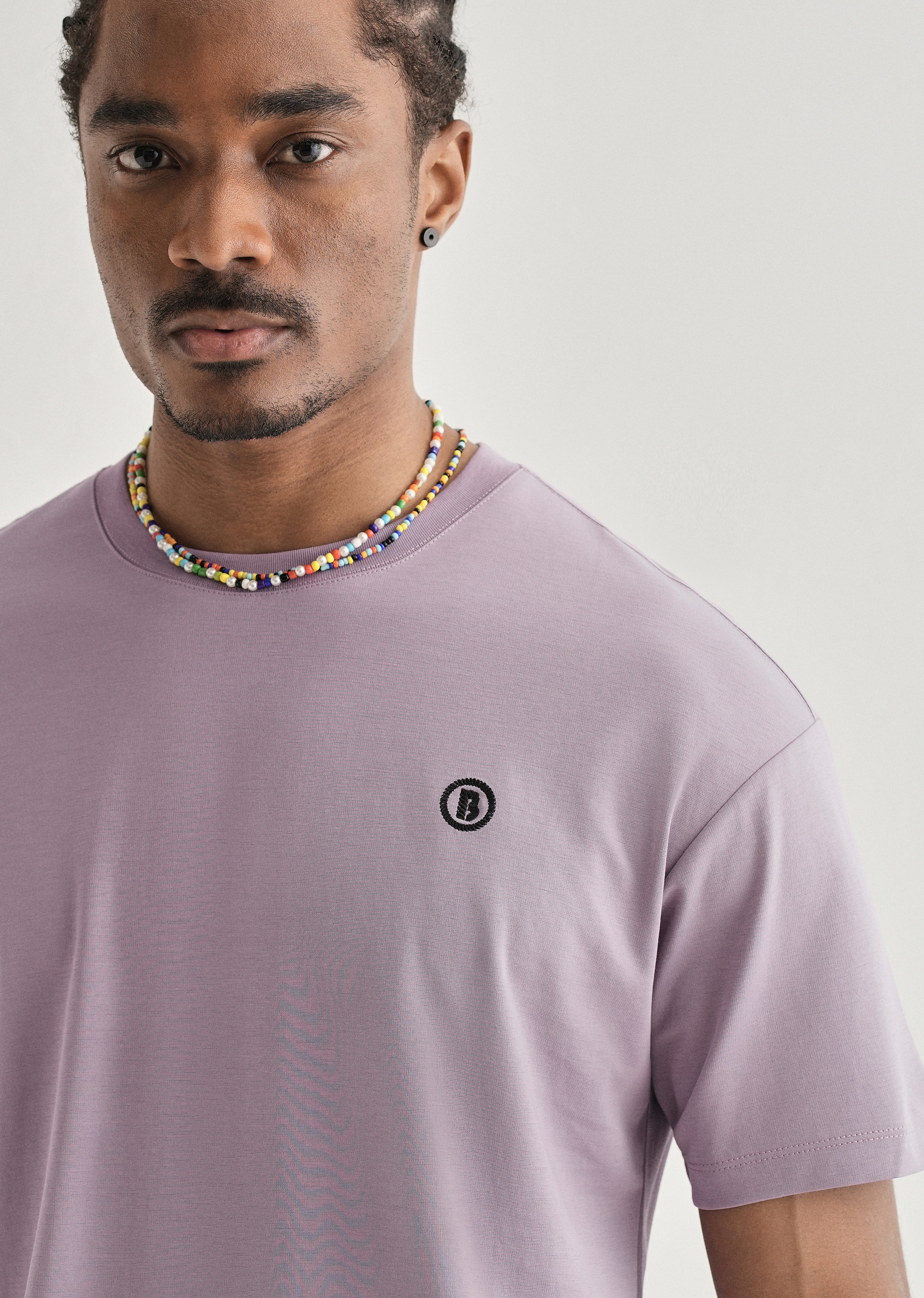 Lavender Crew Neck T-shirt - Image 5